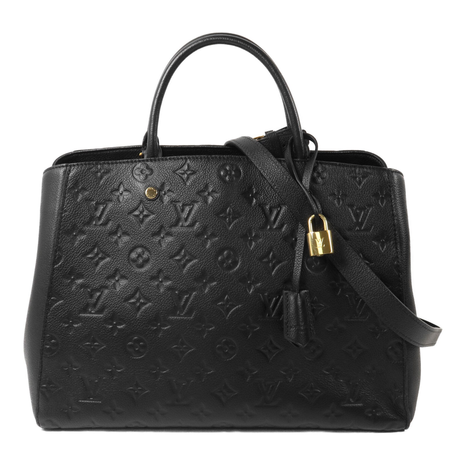 LOUIS VUITTON Monogram Empreinte Montaigne GM手挽肩背兩用袋