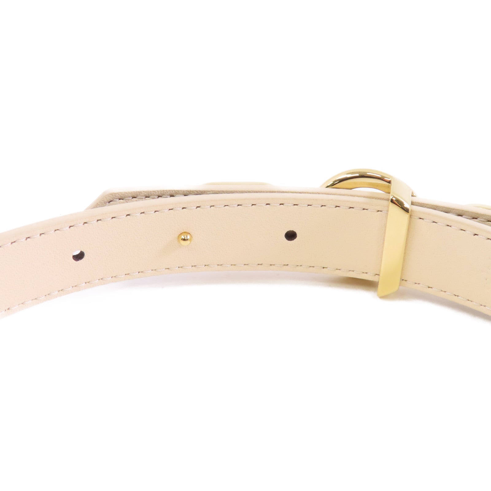 LOUIS VUITTON Monogram Circle Prime Belt 75cm金扣皮帶棕色