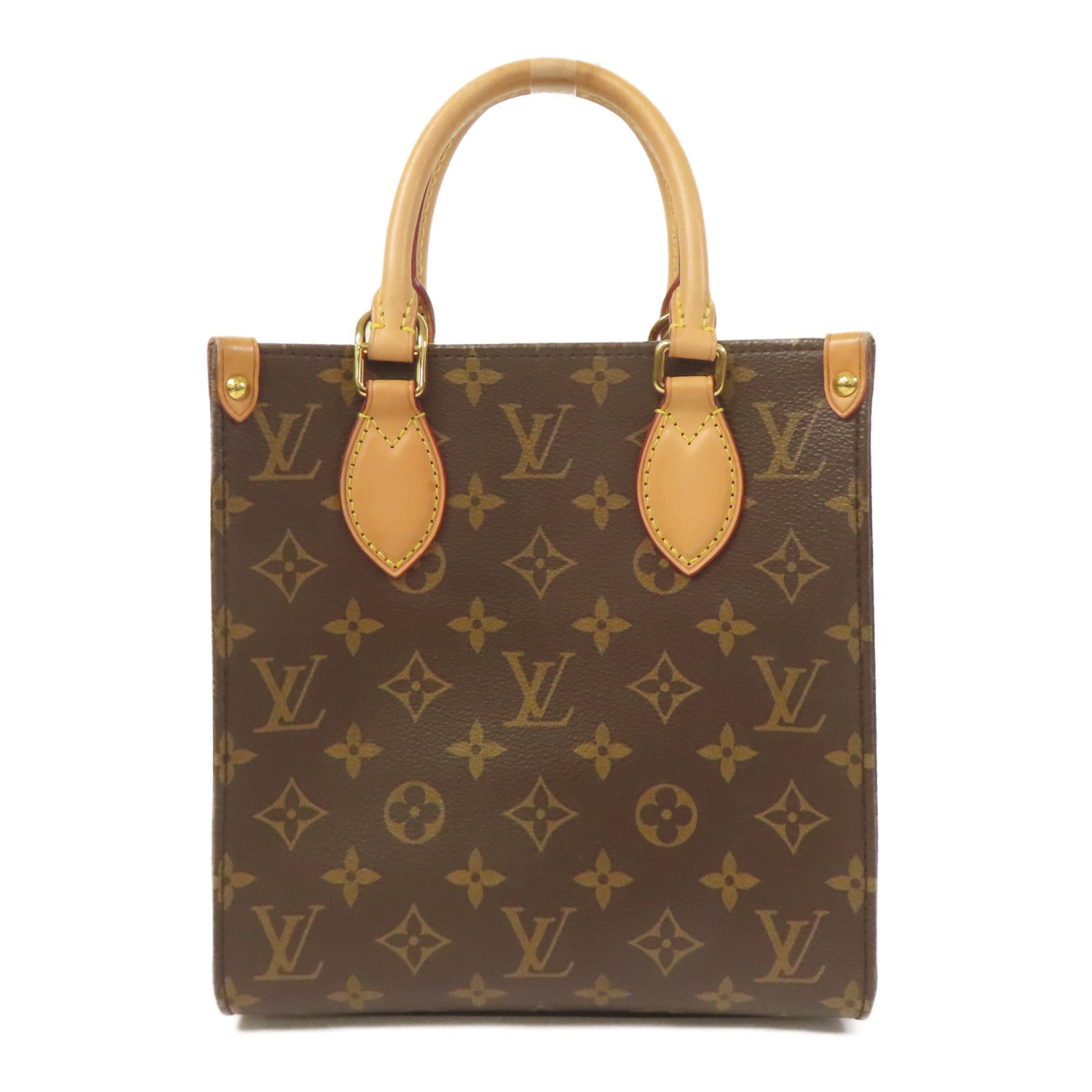 LOUIS VUITTON LV GHW Sac Plat BB 2 Way Shoulder Bag M46265 Monogram Brown