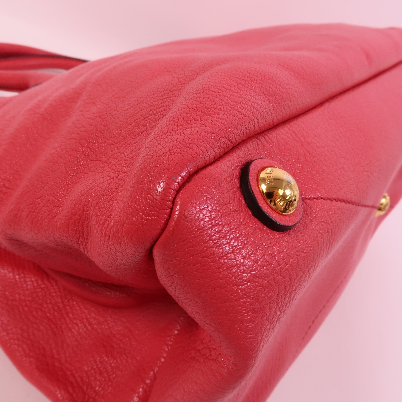 Miu Miu 牛皮皮革2 Way Shoulder手挽肩背兩用袋