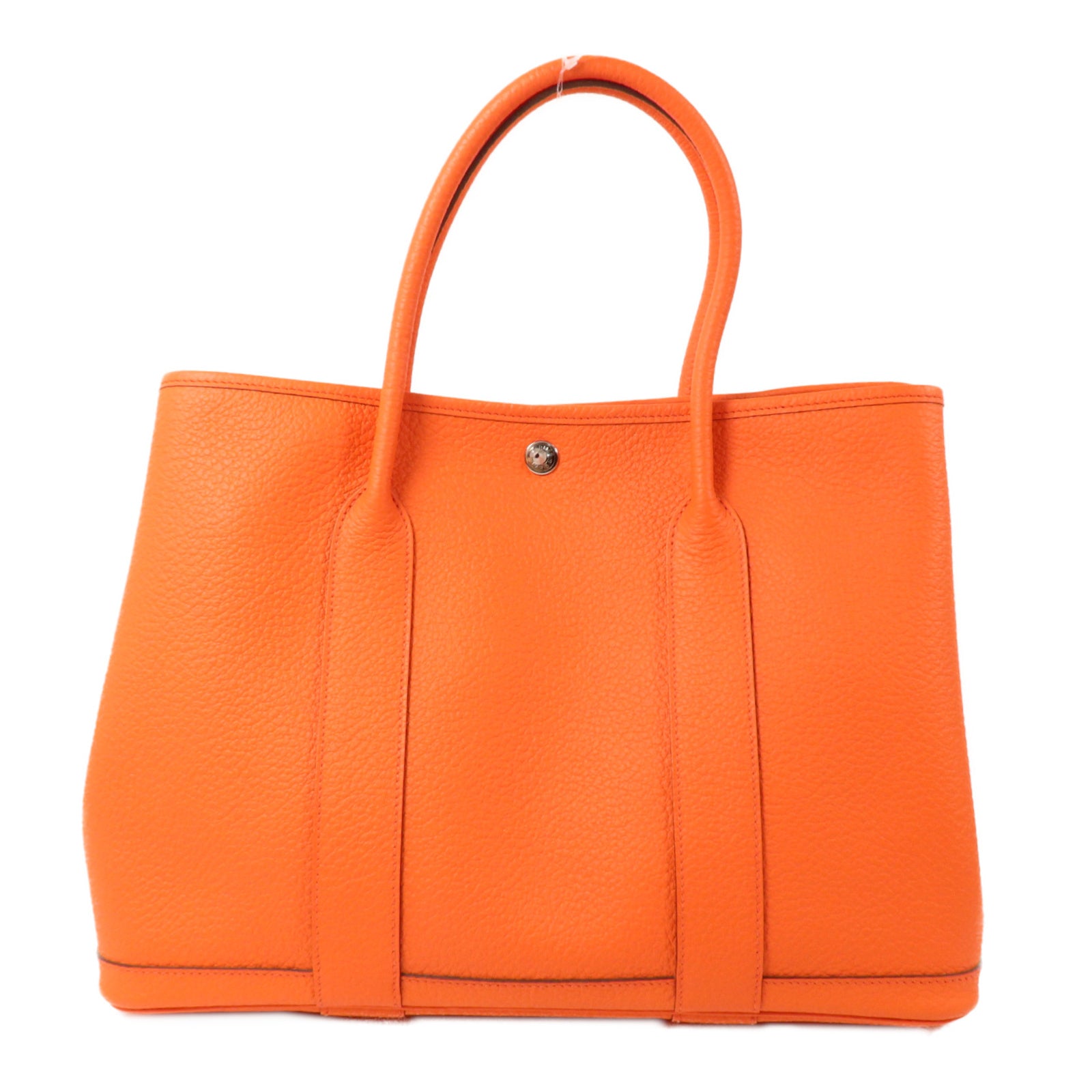 HERMES Negonda皮革Garden Party PM手挽袋Orange