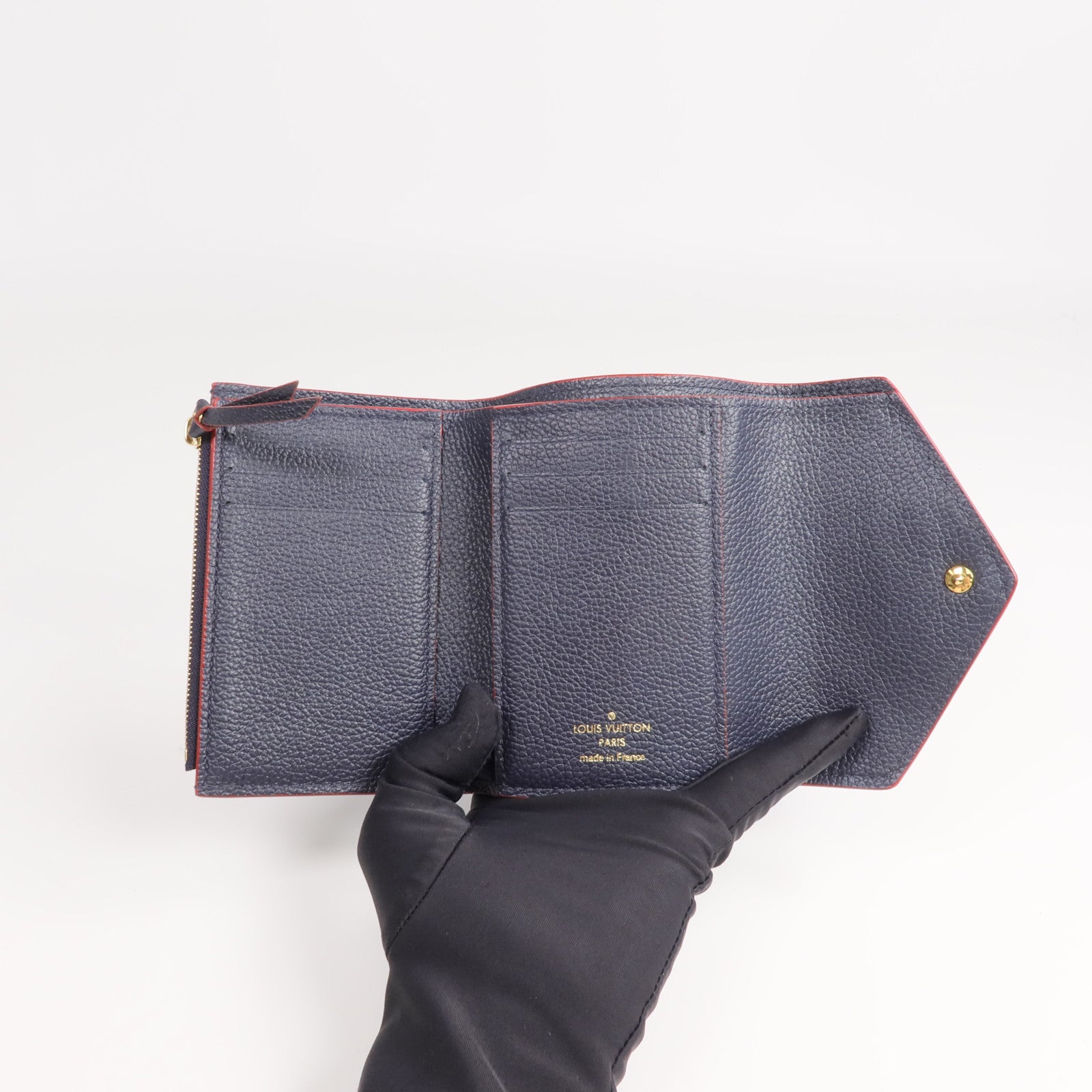 LOUIS VUITTON Monogram Empreinte Victorine金扣錢包
