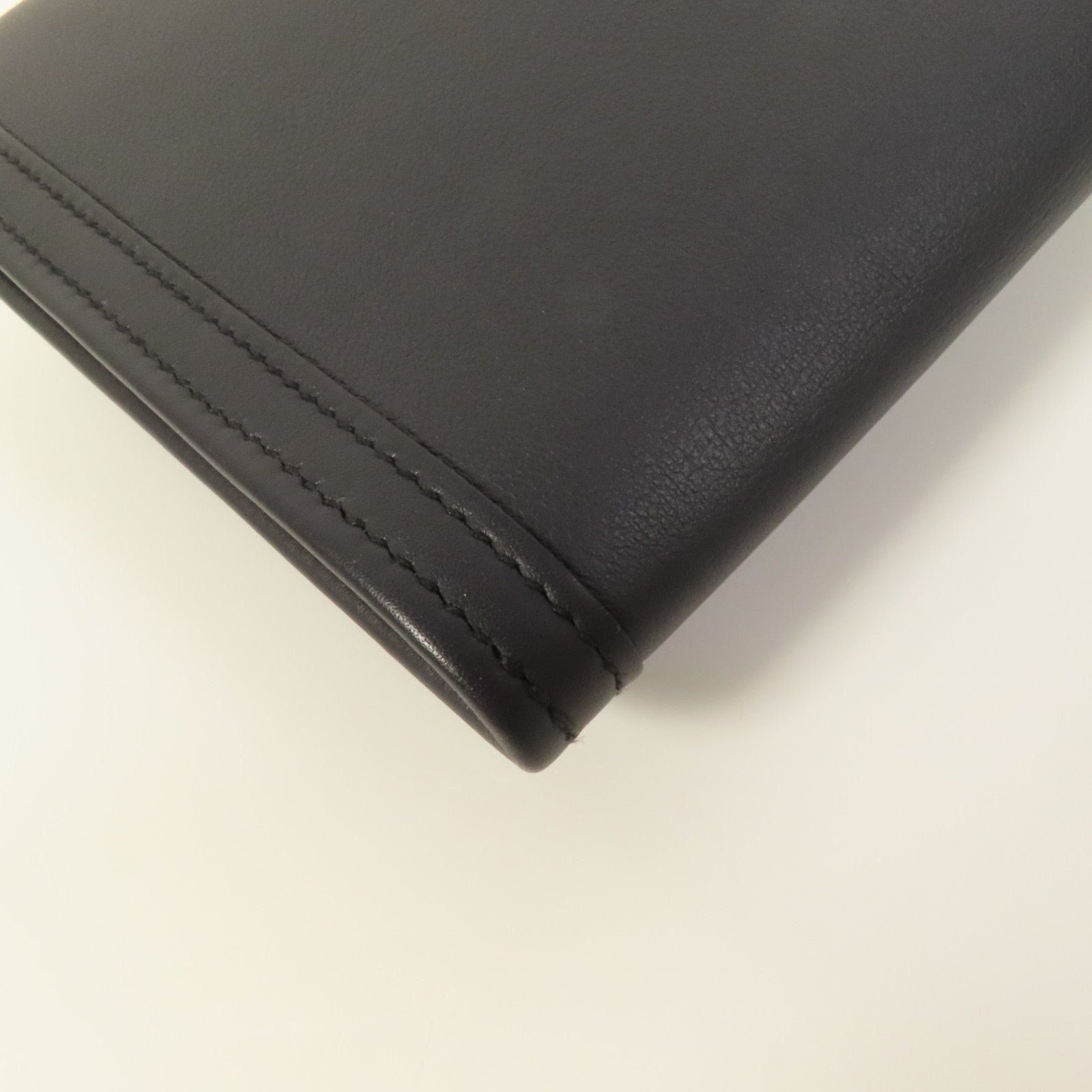 HERMES Swift皮革Jige手拿包Navy