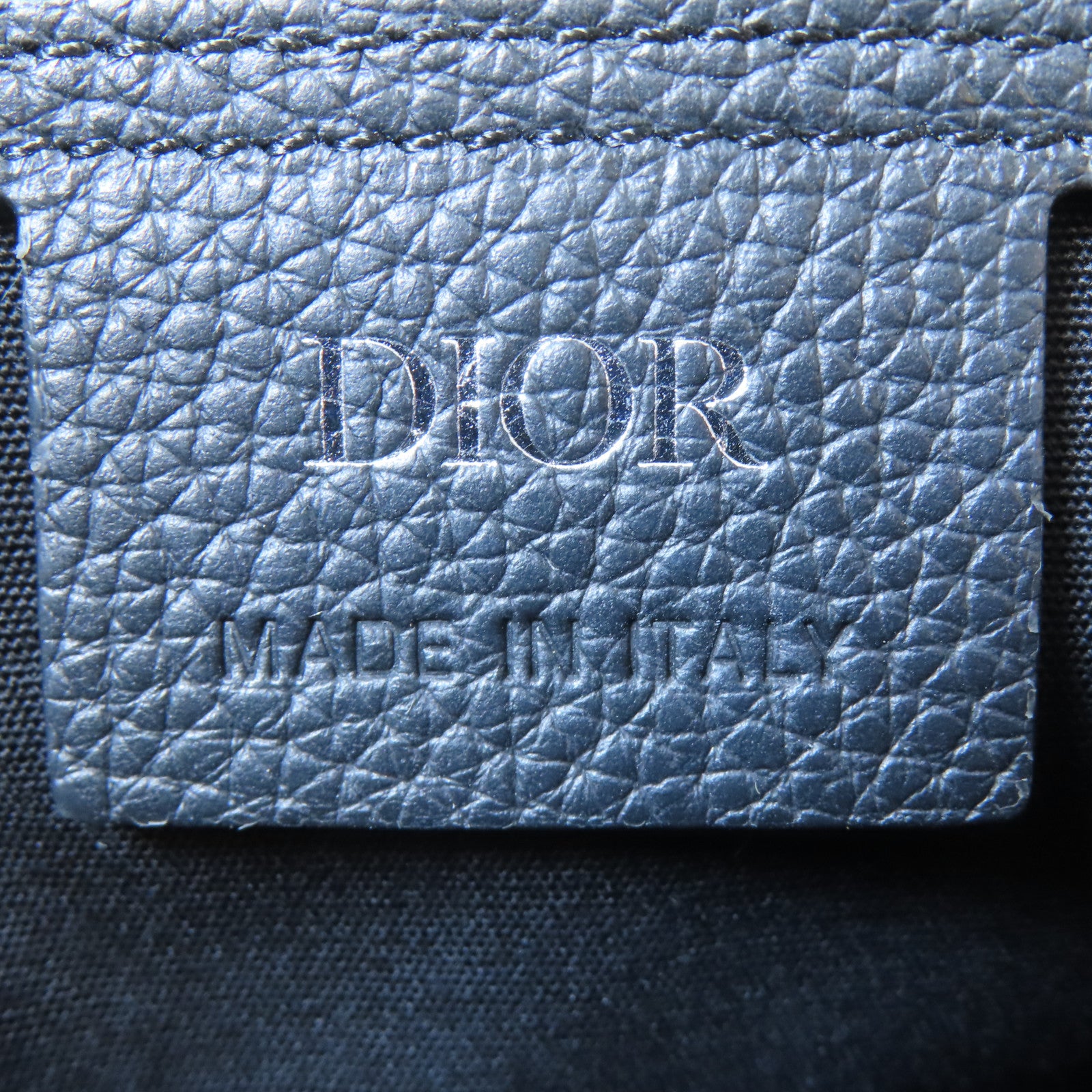 Dior 【激減優惠】牛皮皮革Saddle Mini銀扣肩背袋黑色