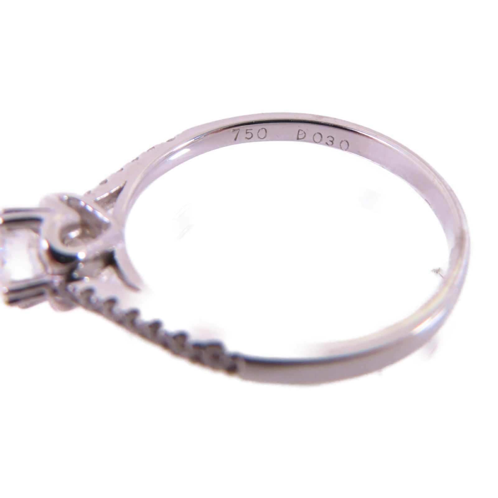 JEWELRY 18K白金/0.30ct鑽石Diamond Ring戒指US#6.5