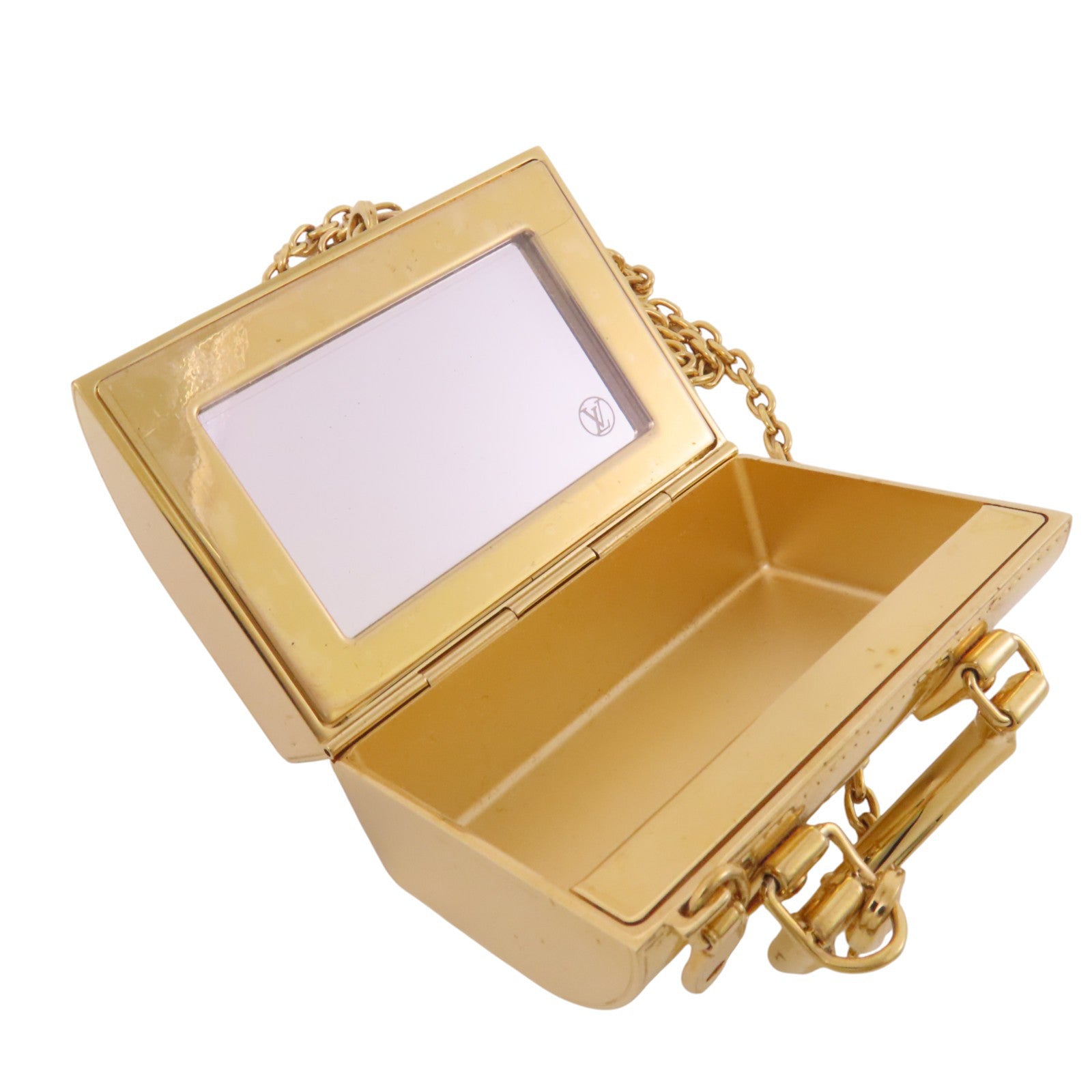 LOUIS VUITTON 金屬Speedy Charm Bag金扣鏈帶掛飾