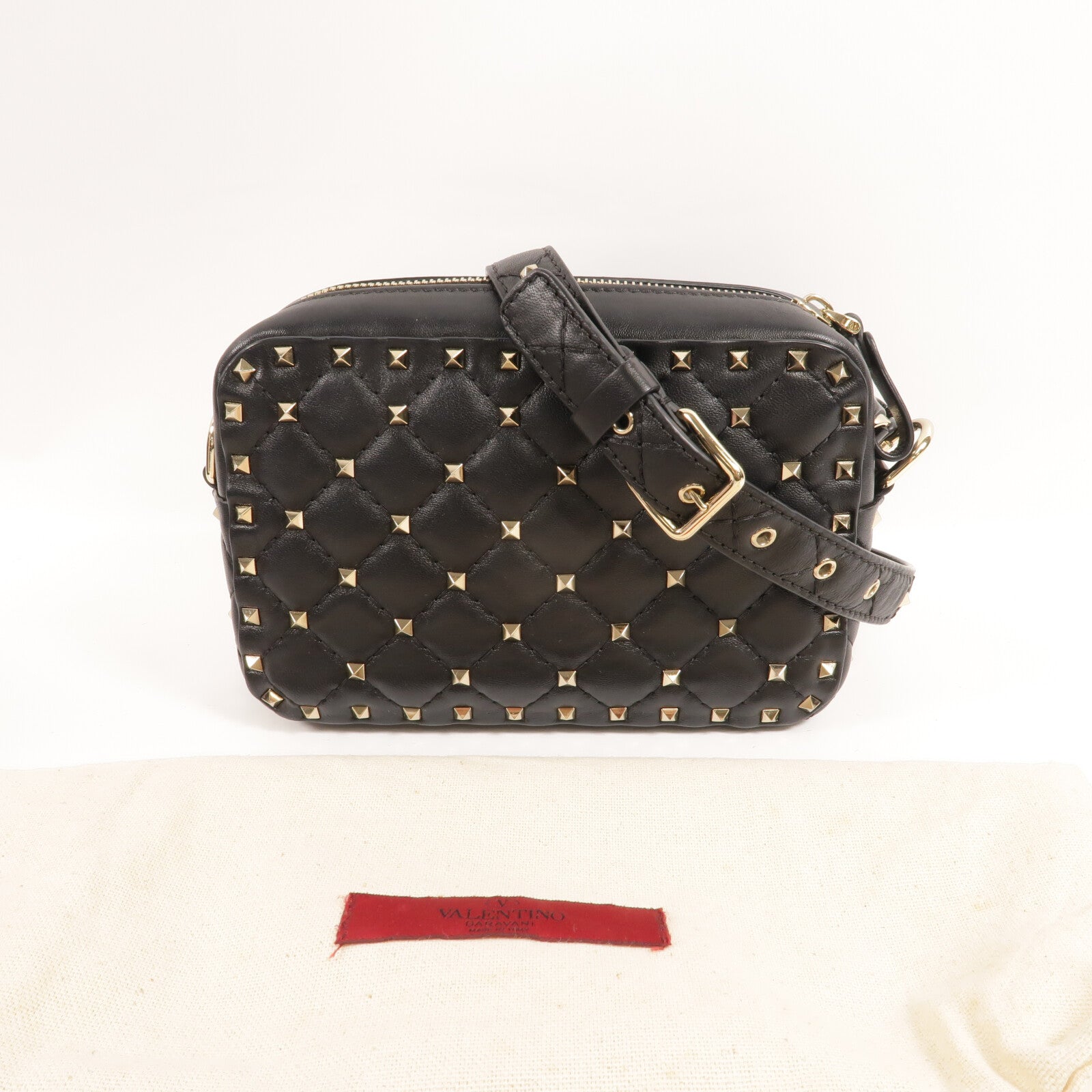 Valentino 牛皮皮革Rockstud Spike肩背袋