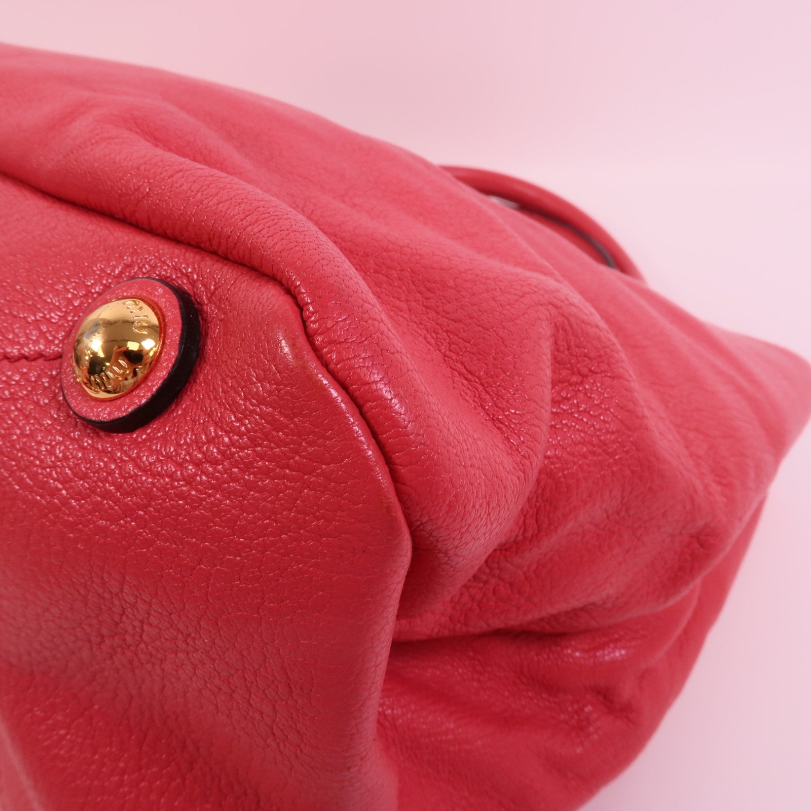 Miu Miu 牛皮皮革2 Way Shoulder手挽肩背兩用袋