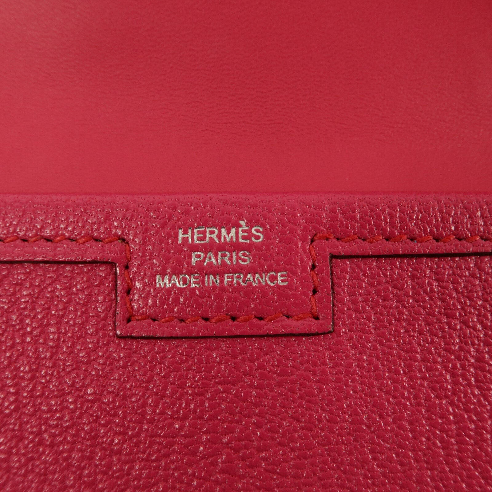 HERMES Chevre皮革Jige Elan 29手拿包Rose Pourpre