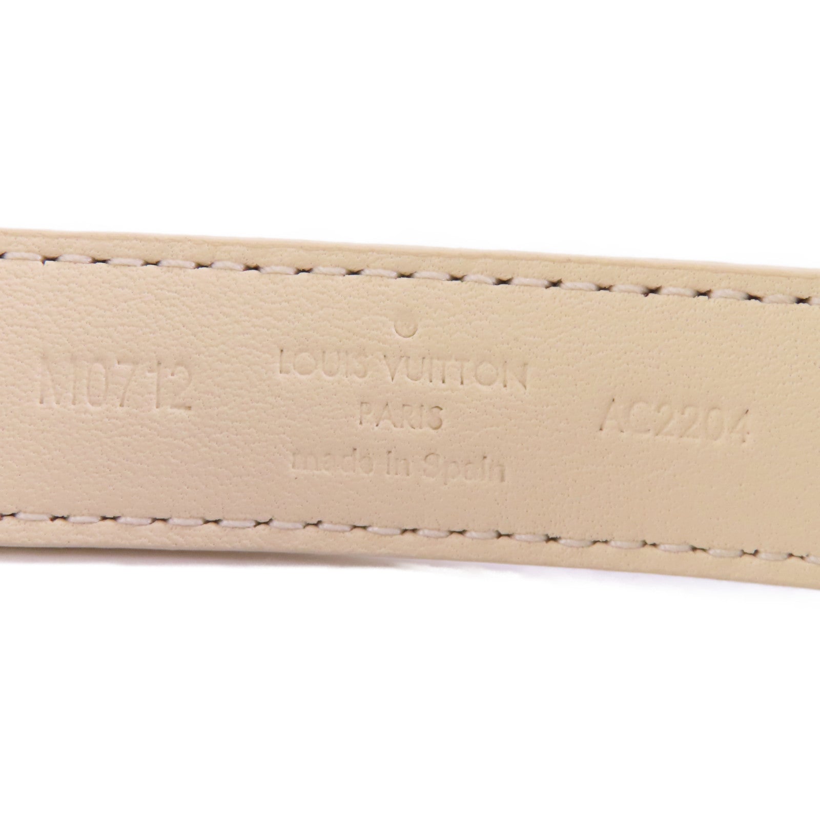 LOUIS VUITTON Monogram Circle Prime Belt 75cm金扣皮帶棕色