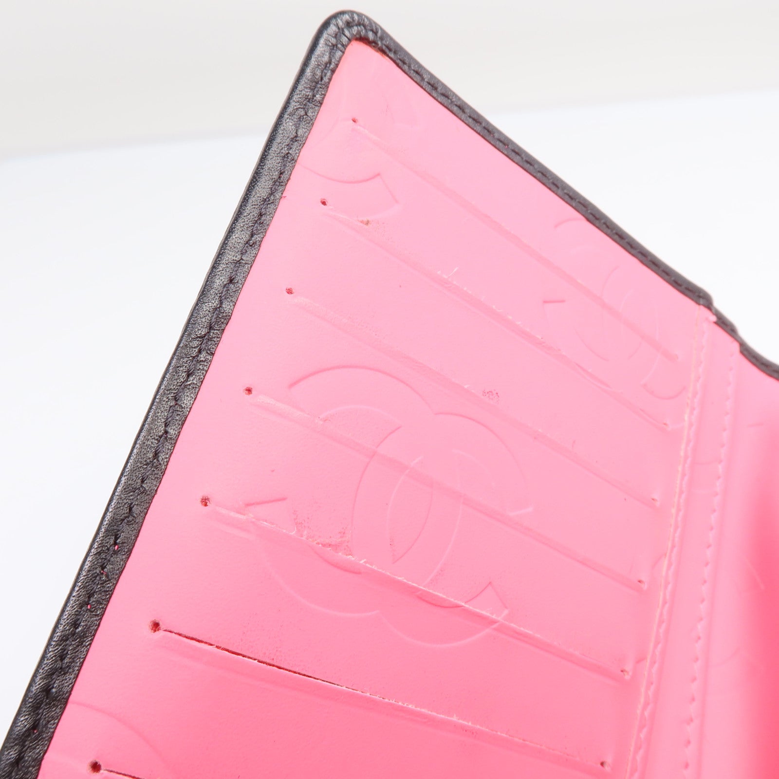 CHANEL 牛皮皮革Cambon Long Wallet銀扣長錢包