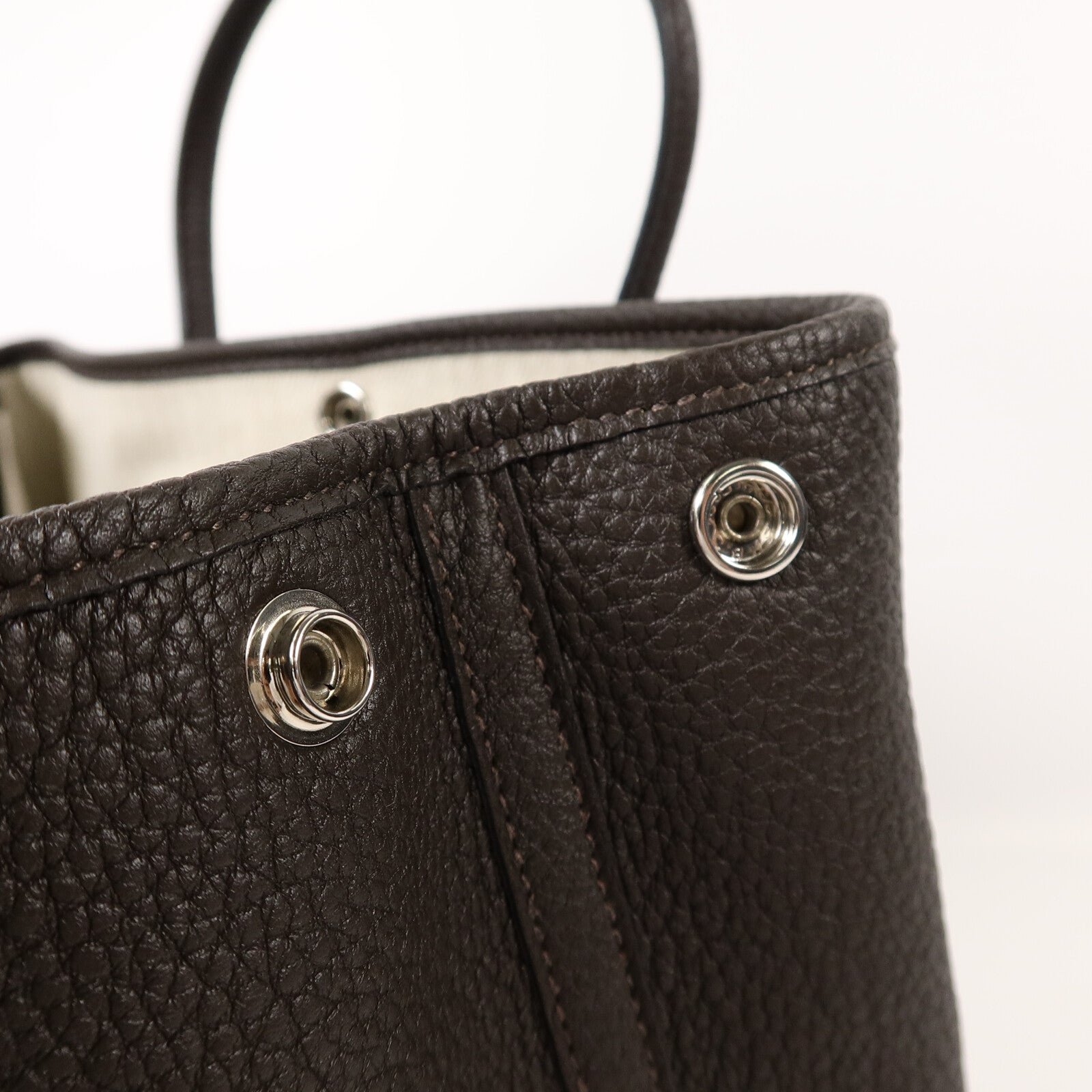 HERMES Negonda皮革Garden Party TPM手挽袋Ebene