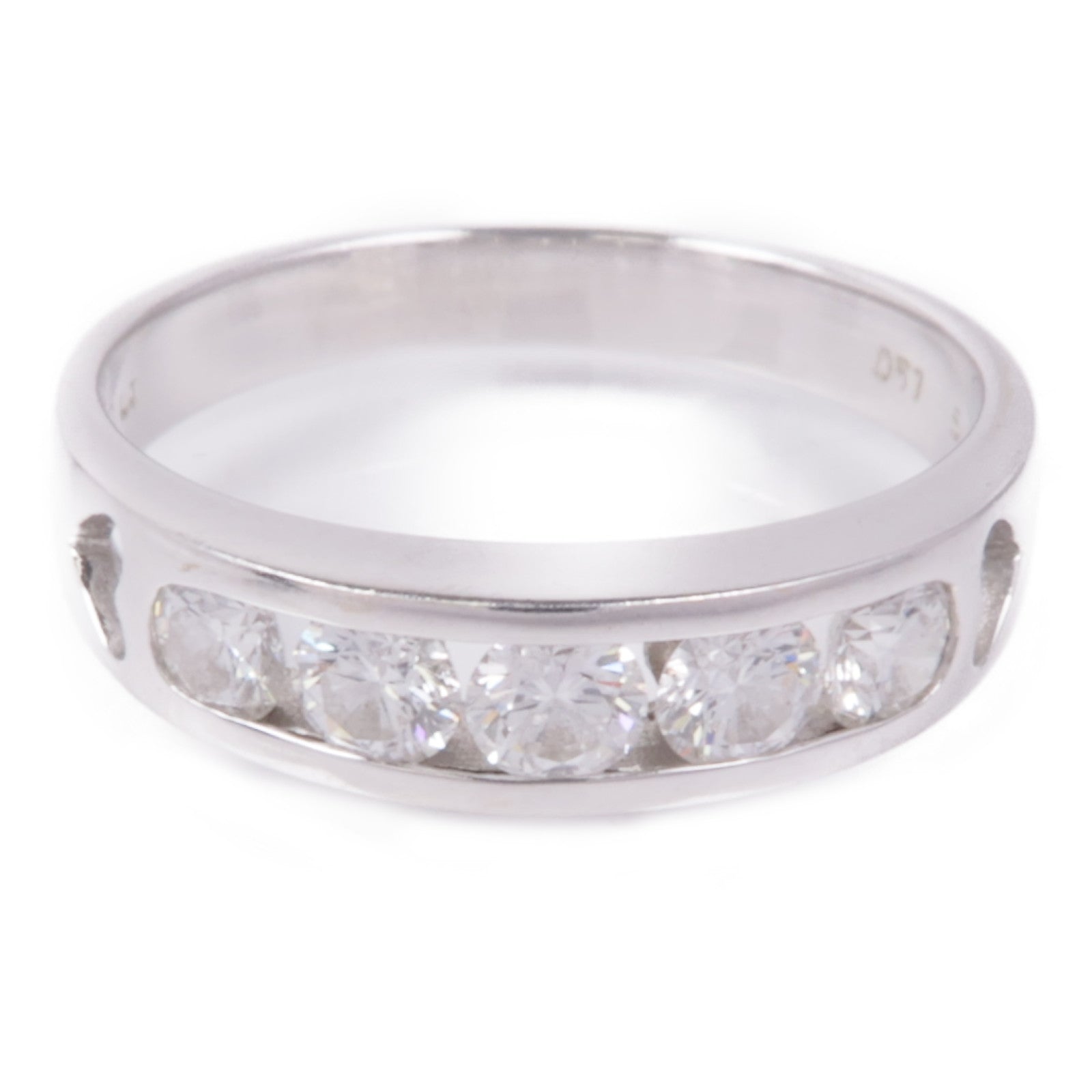 JEWELRY Diamond Ring 18K White Gold US#6