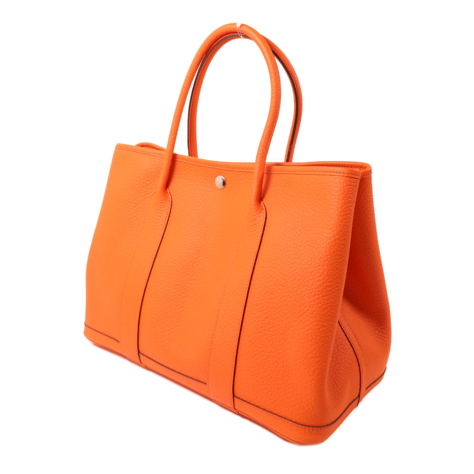 HERMES Negonda皮革Garden Party PM手挽袋Orange