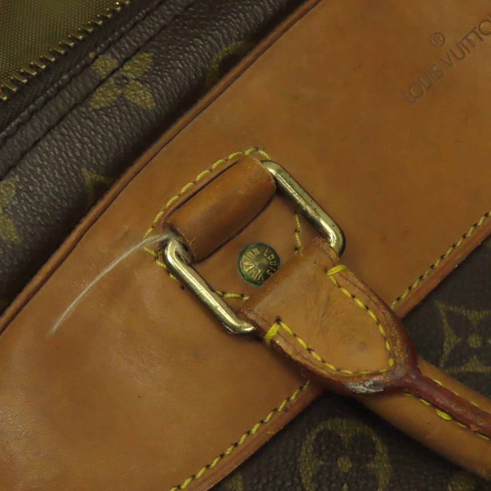 LOUIS VUITTON 【激減優惠】Monogram Evasion Hand Bag金扣手挽袋啡色