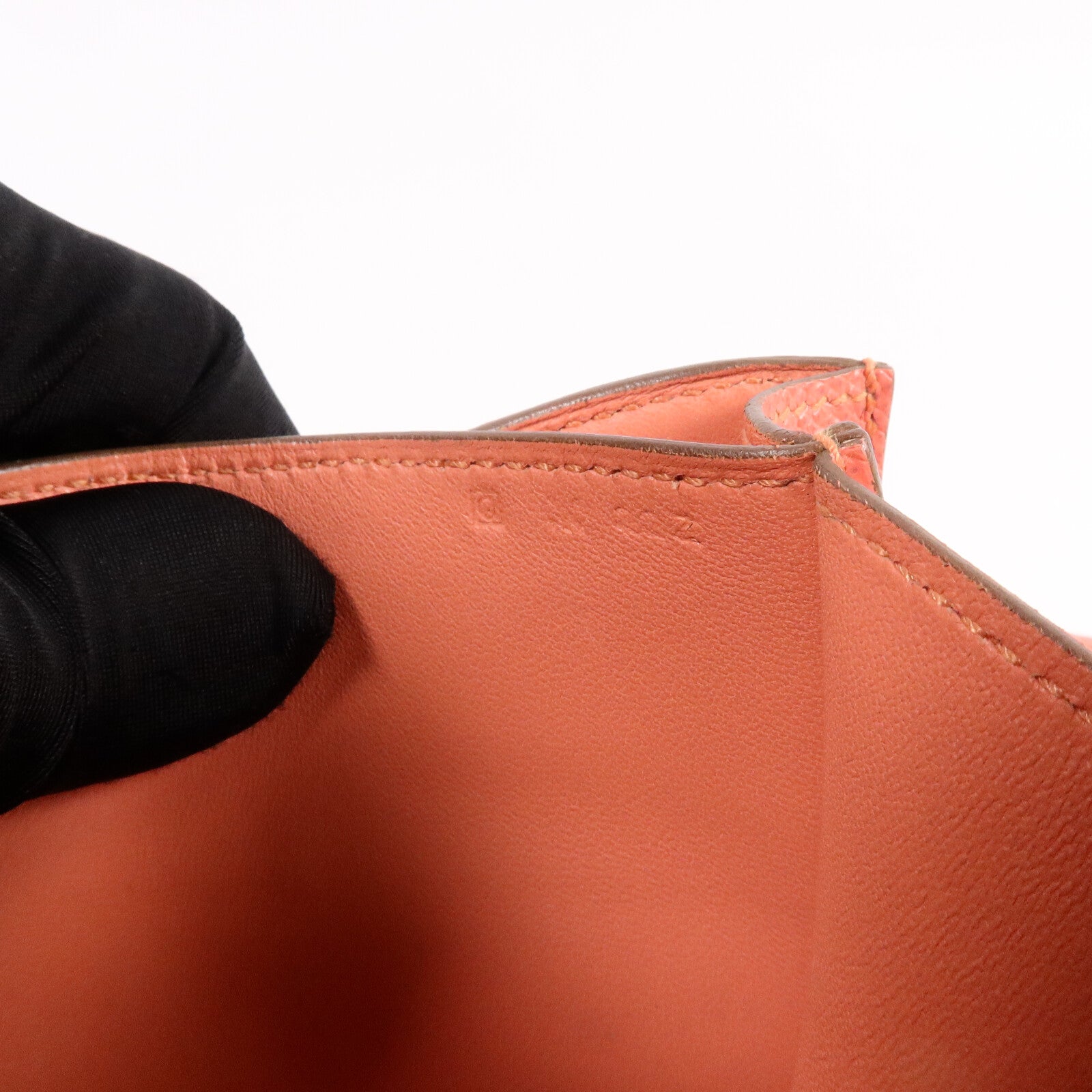 HERMES Epsom皮革Constance Elan肩背袋Crevette