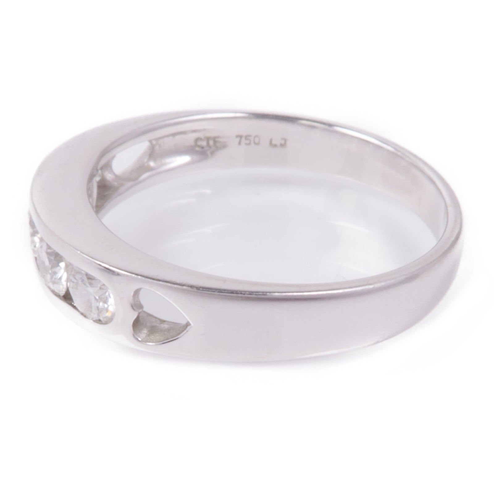 JEWELRY Diamond Ring 18K White Gold US#6