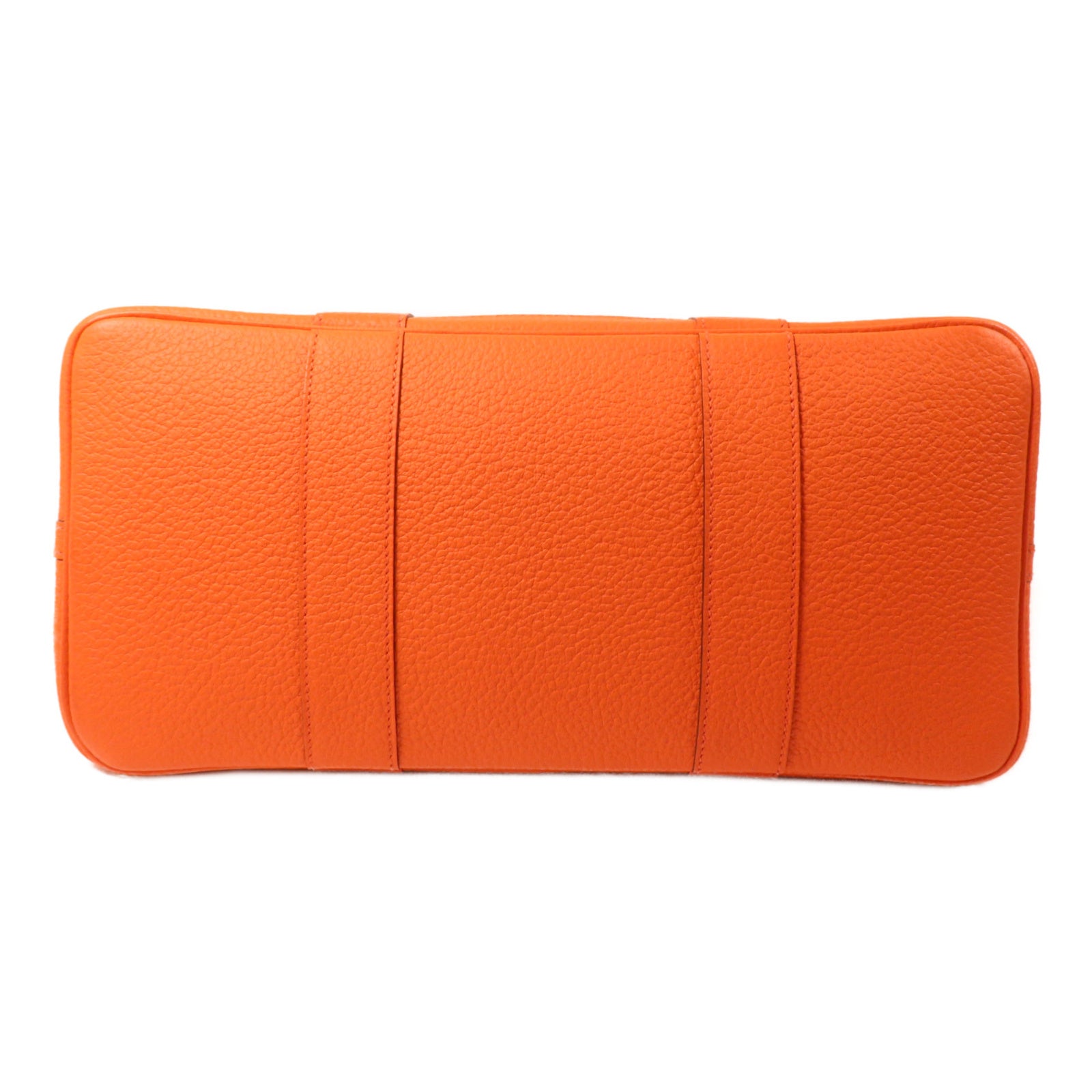 HERMES Negonda皮革Garden Party PM手挽袋Orange