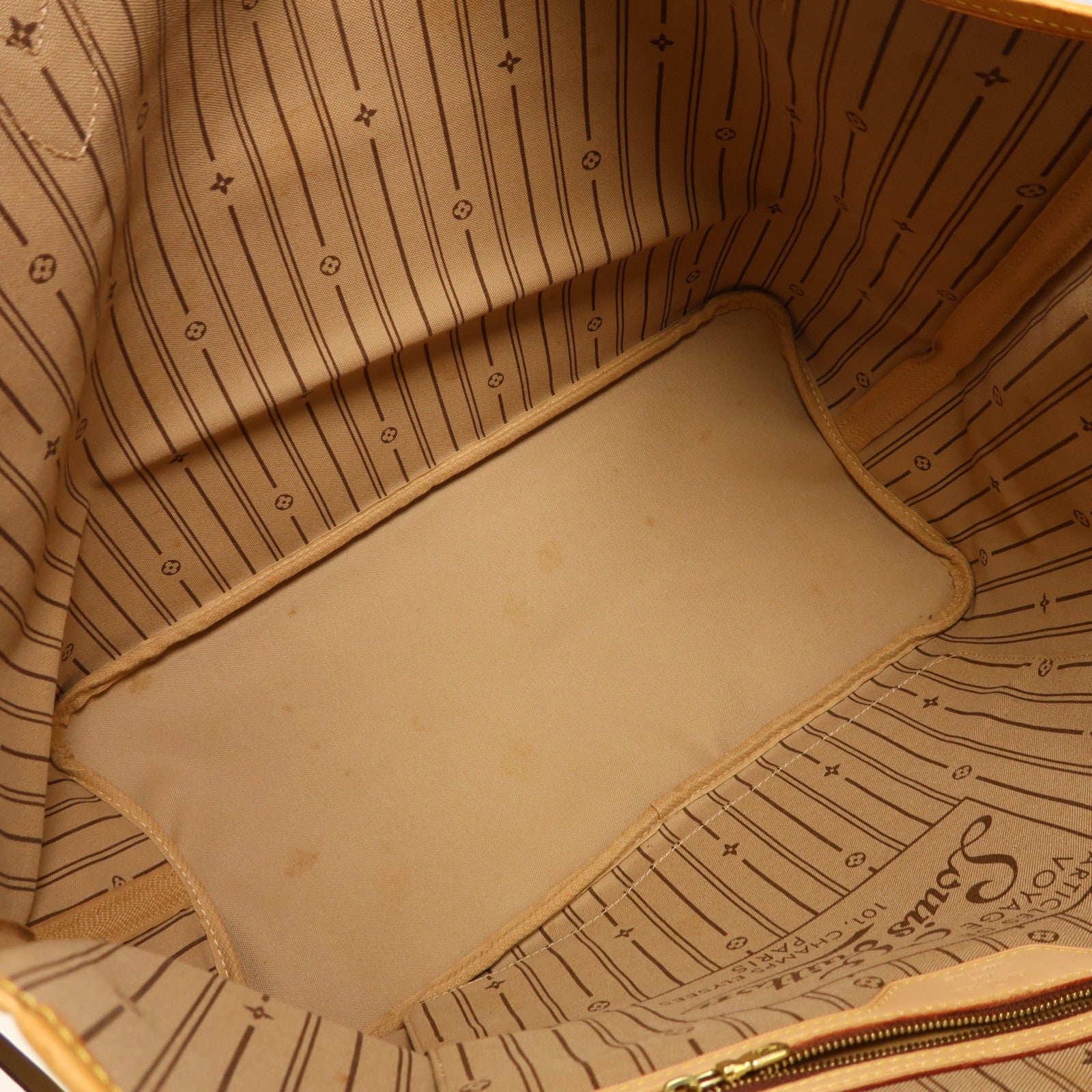 LOUIS VUITTON Monogram Neverfull GM金扣手挽袋