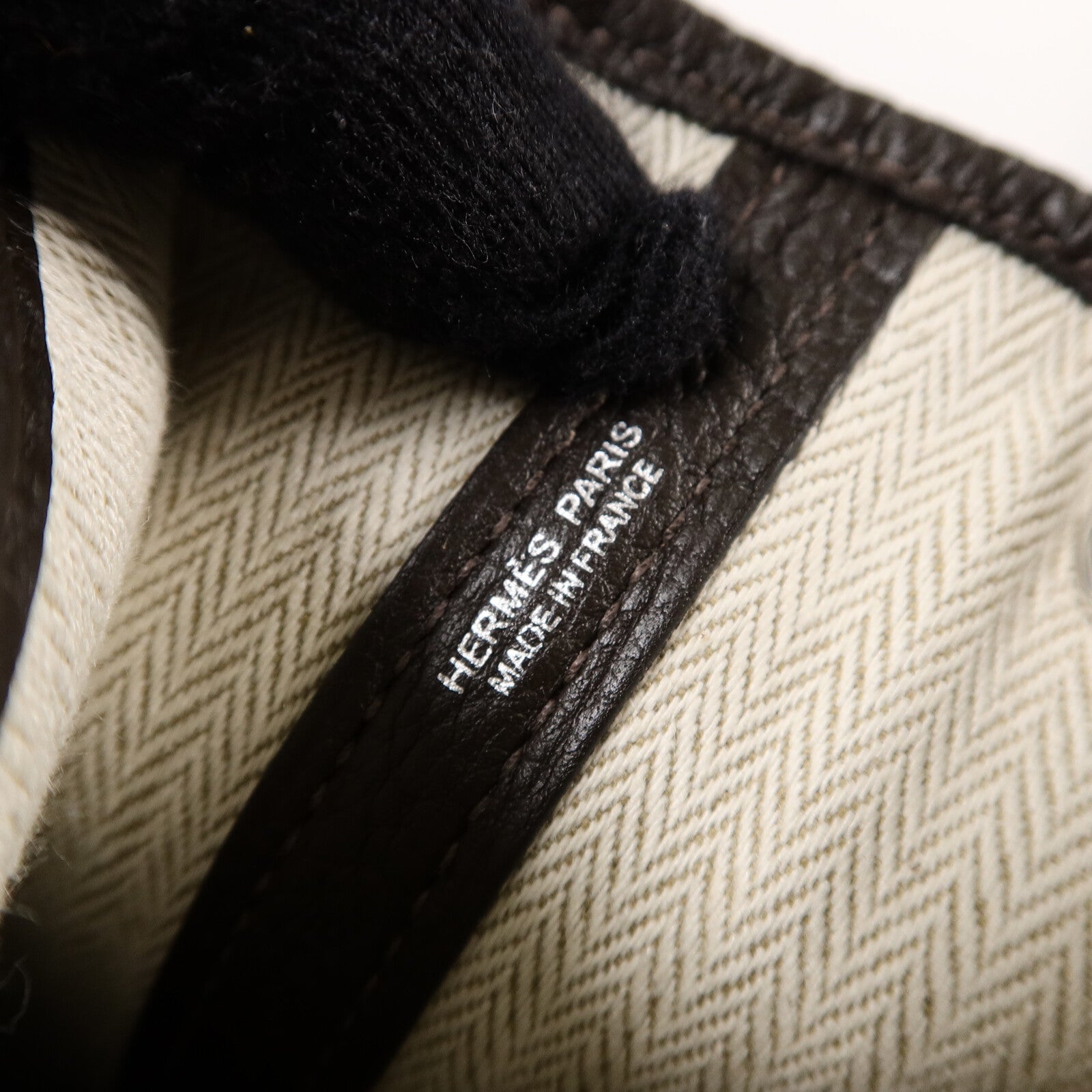 HERMES Negonda皮革Garden Party TPM手挽袋Ebene