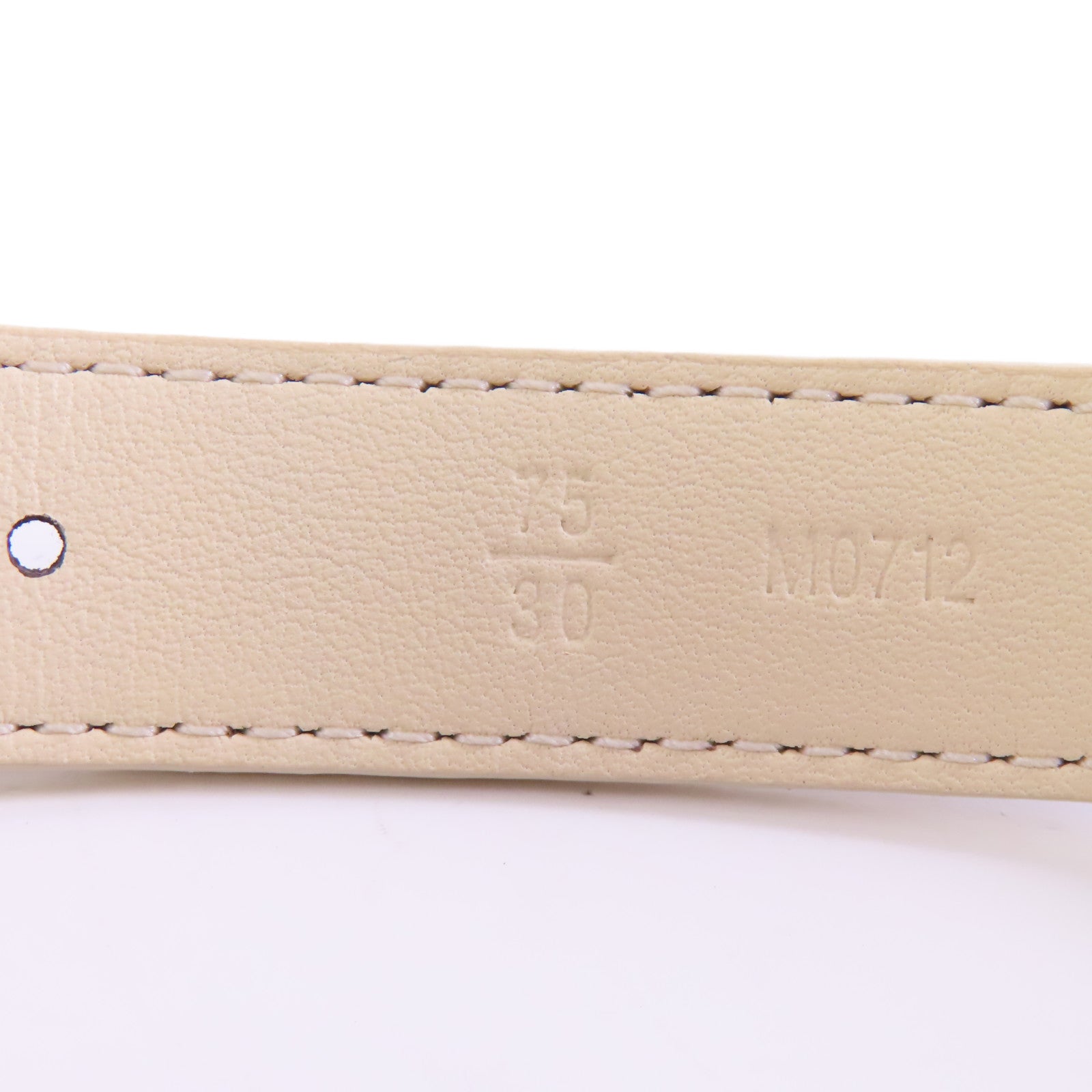 LOUIS VUITTON Monogram Circle Prime Belt 75cm金扣皮帶棕色