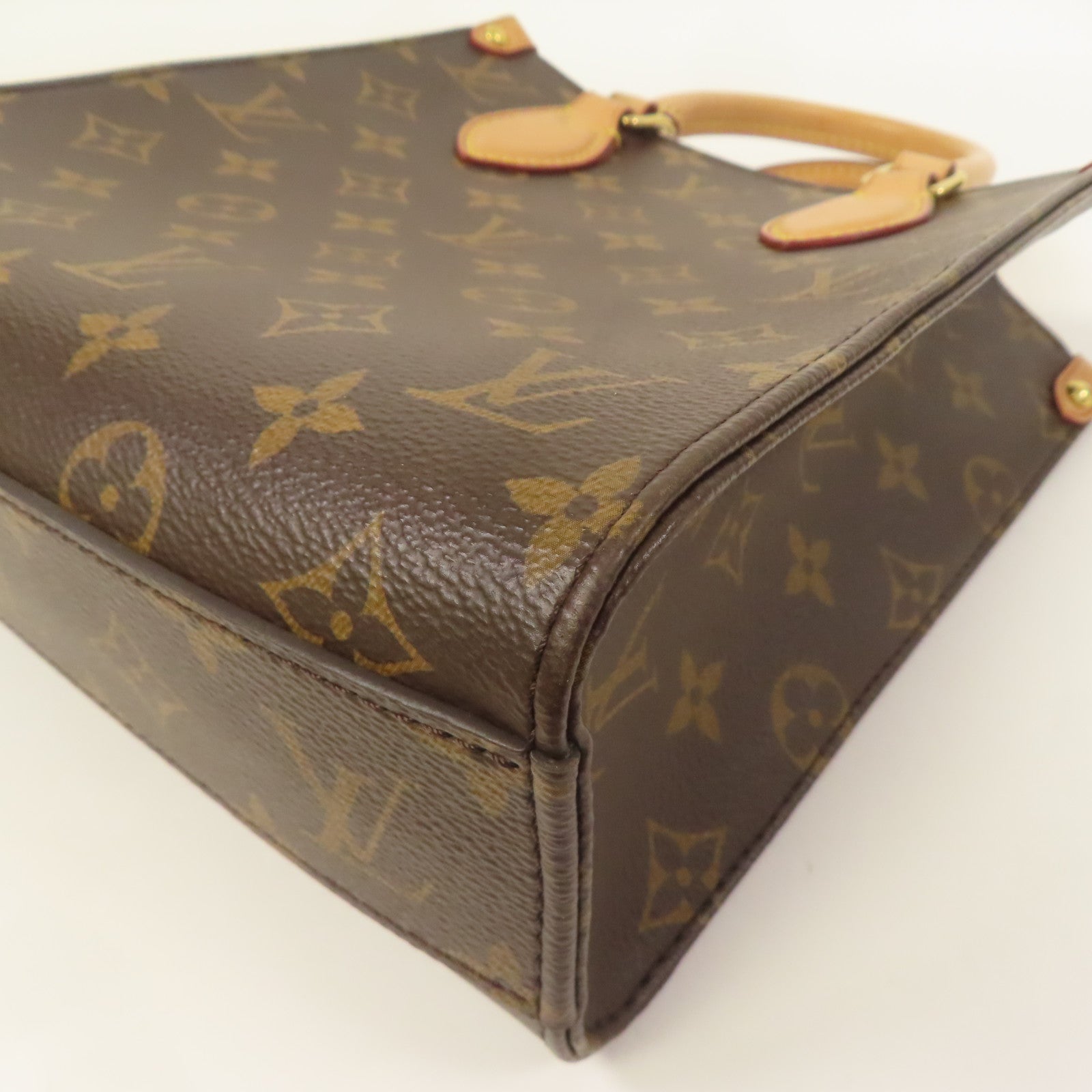 LOUIS VUITTON LV GHW Sac Plat BB 2 Way Shoulder Bag M46265 Monogram Brown