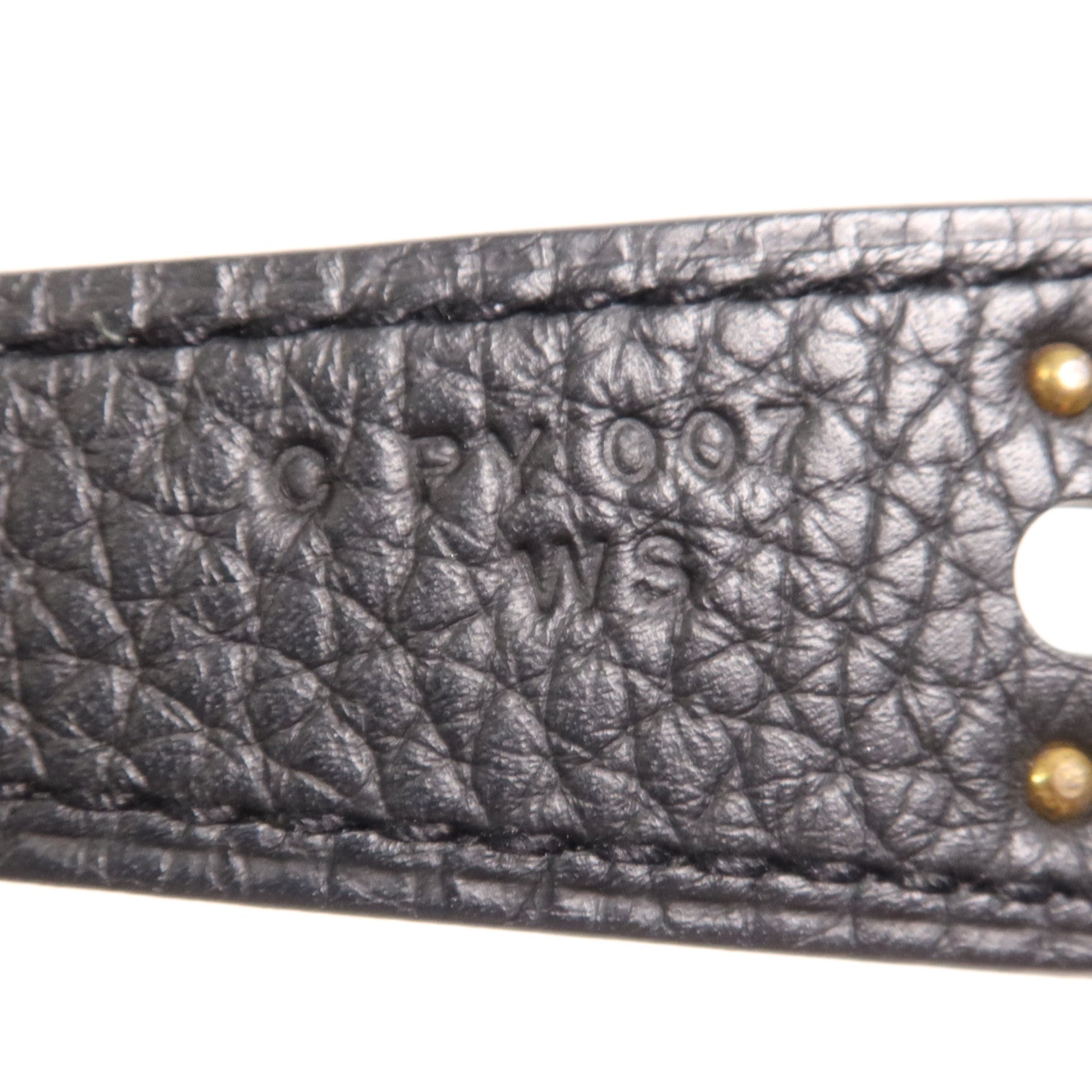 HERMES Clemence皮革Lindy 30金扣手挽肩背兩用袋Noir