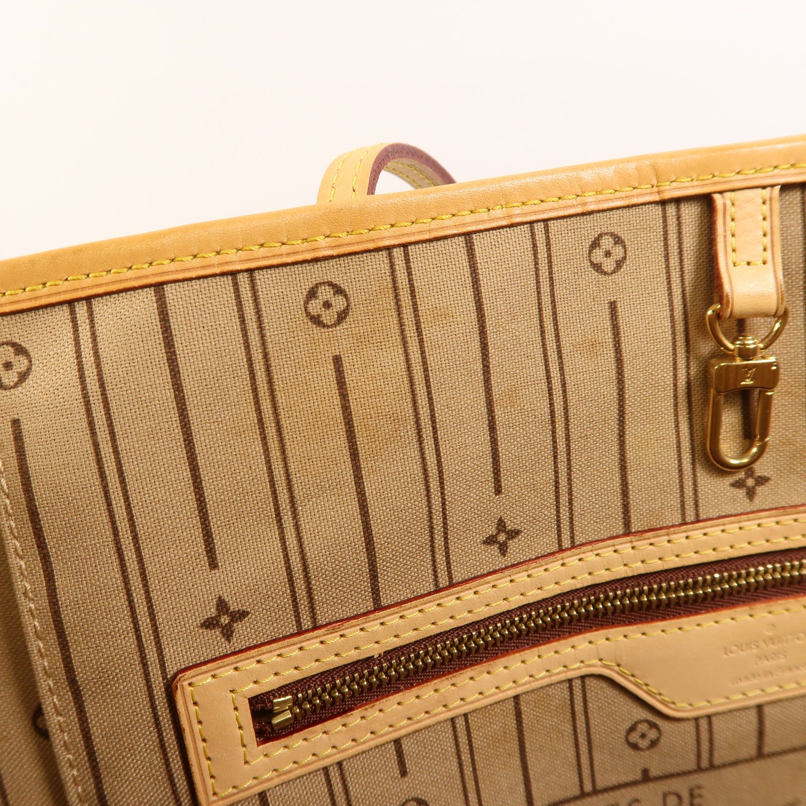 LOUIS VUITTON Monogram Neverfull GM金扣手挽袋