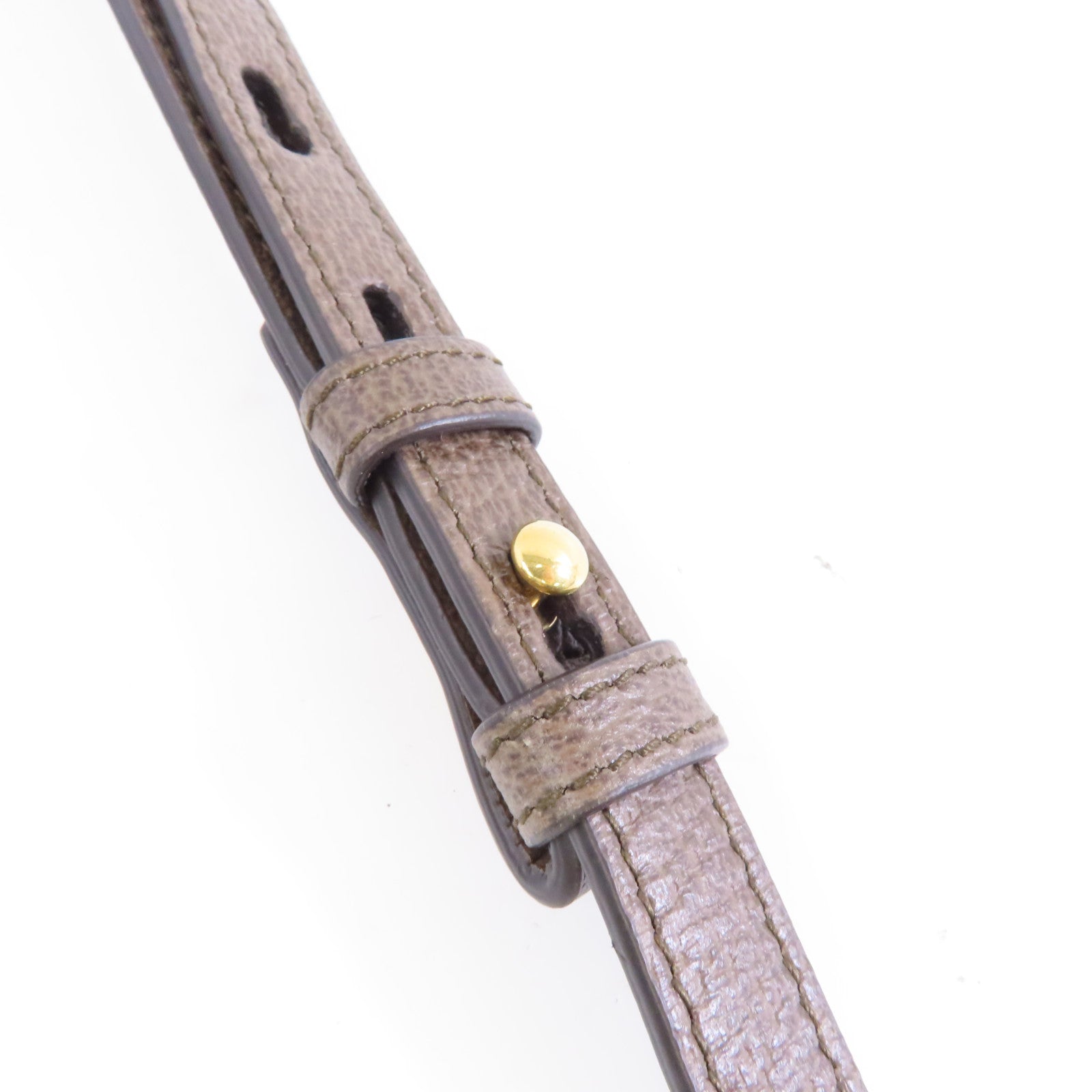 BALENCIAGA 塗層帆布Balenciaga X Gucci金扣肩背袋啡色