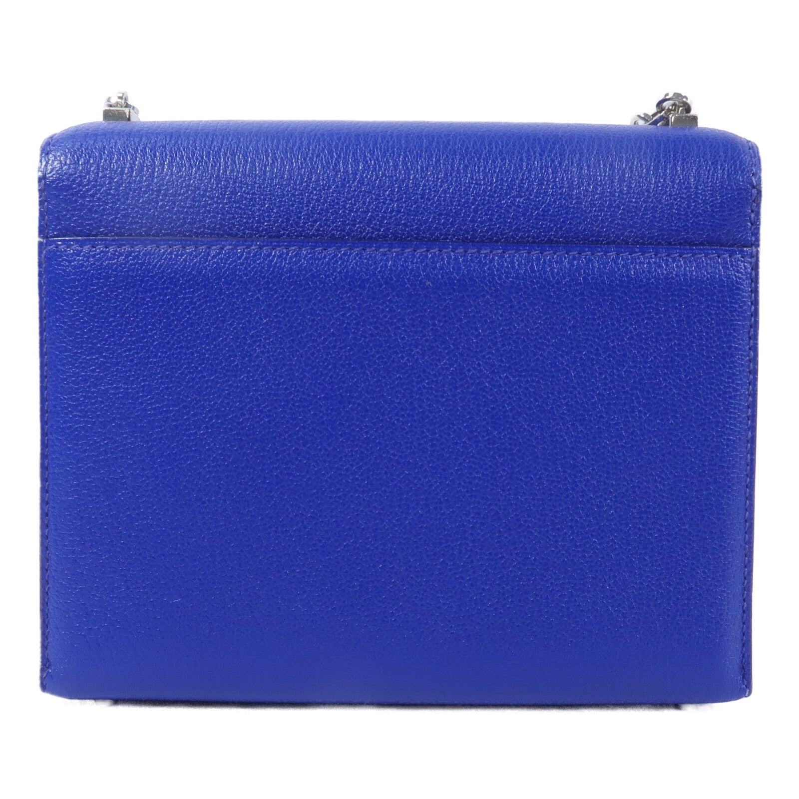 HERMES 【激減優惠】Chevre皮革Verrou Mini鏈帶肩背袋Bleu Electrique