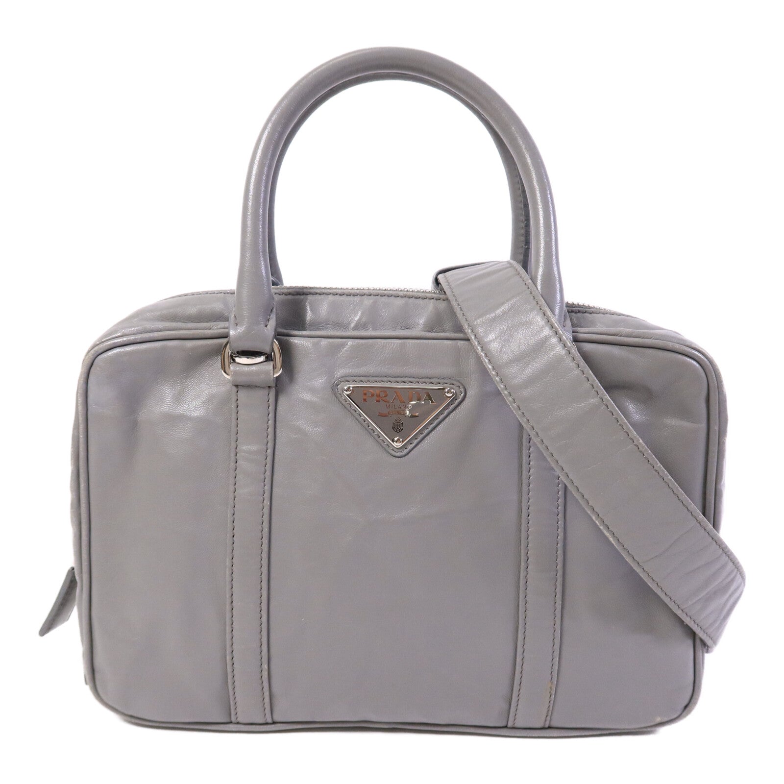 PRADA 牛皮皮革Nappa Antique手挽肩背兩用袋
