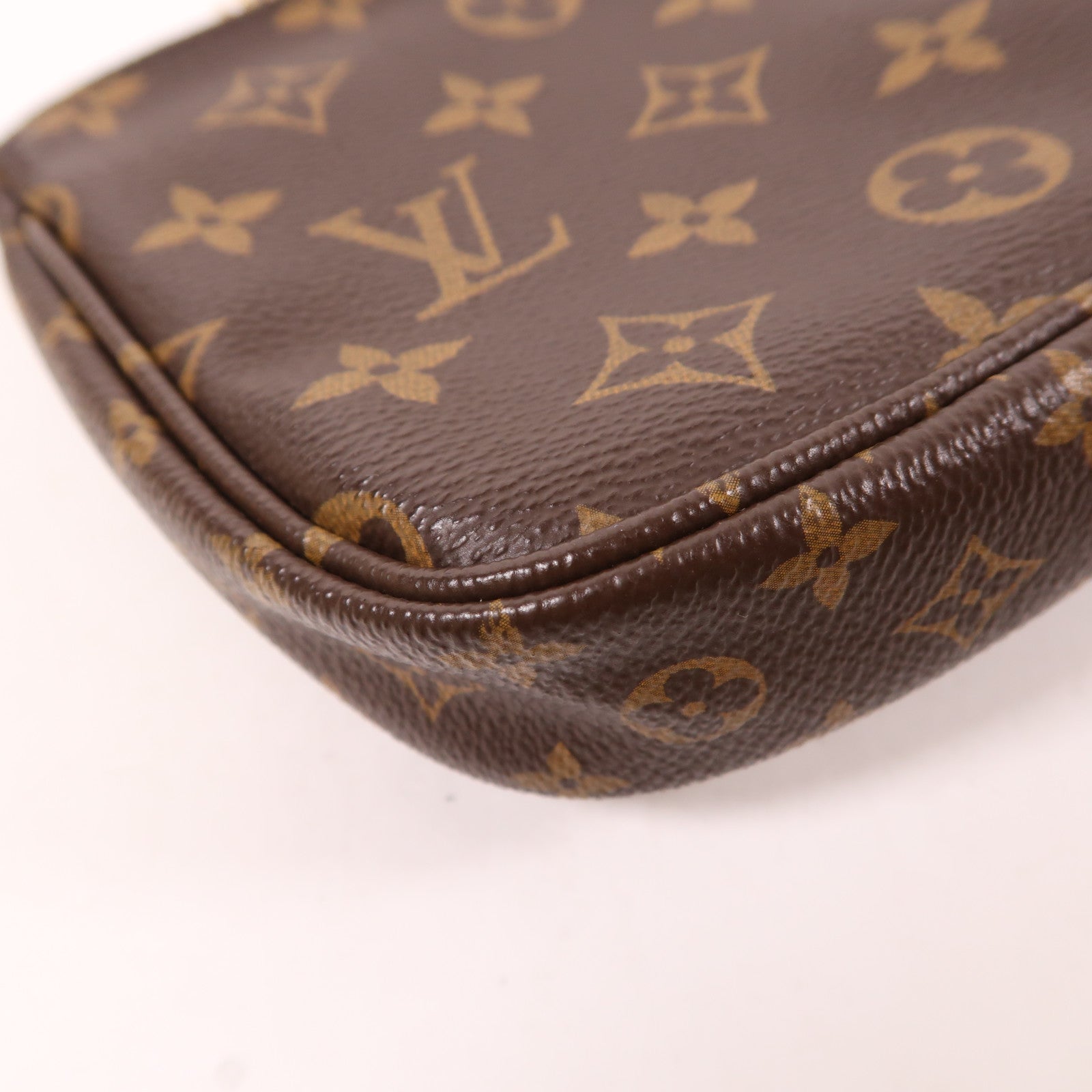 LOUIS VUITTON Monogram Multi Pochette Accessoires金扣手挽肩背兩用袋棕色