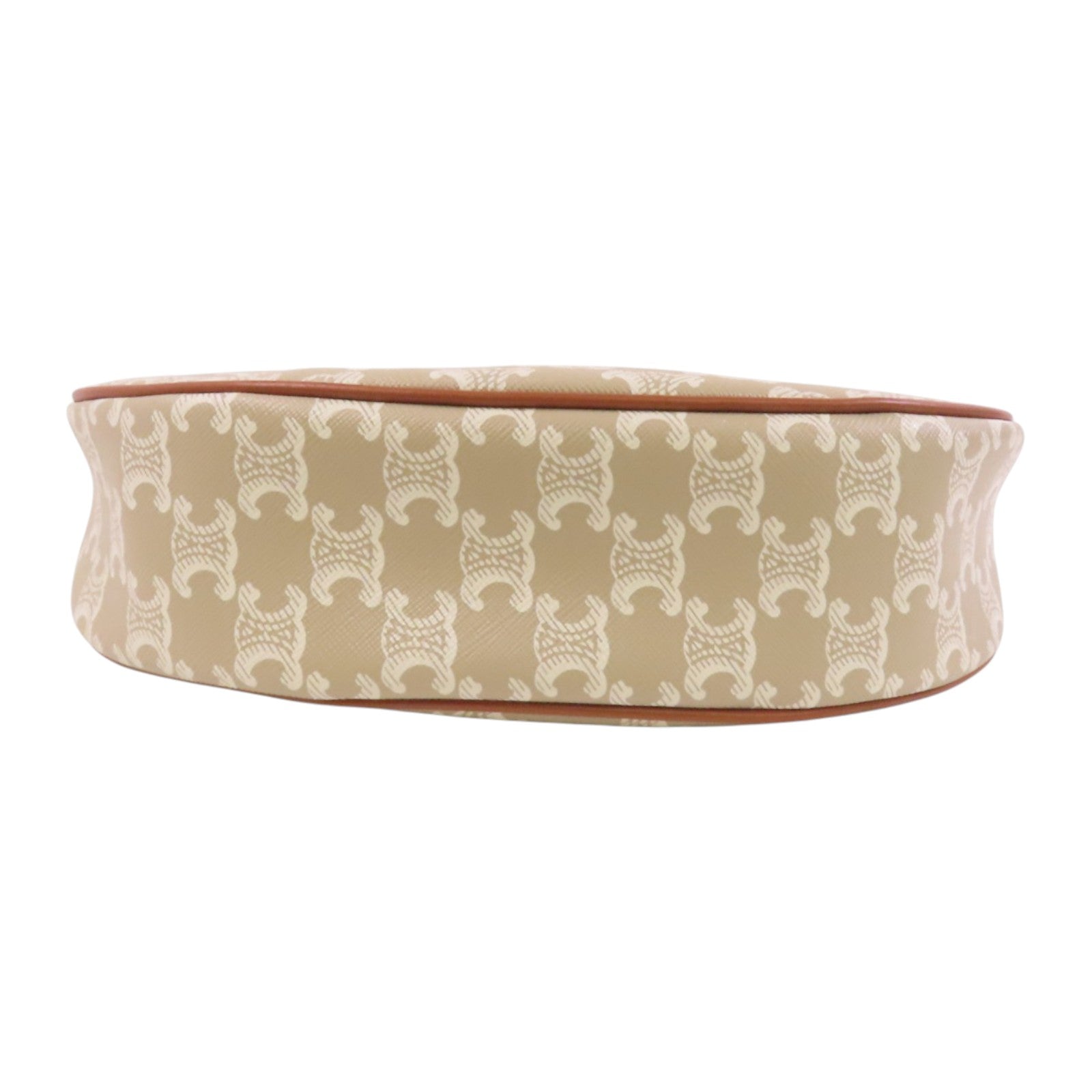 CELINE Trionphe塗層帆布Aca Medium Bag金扣肩背袋