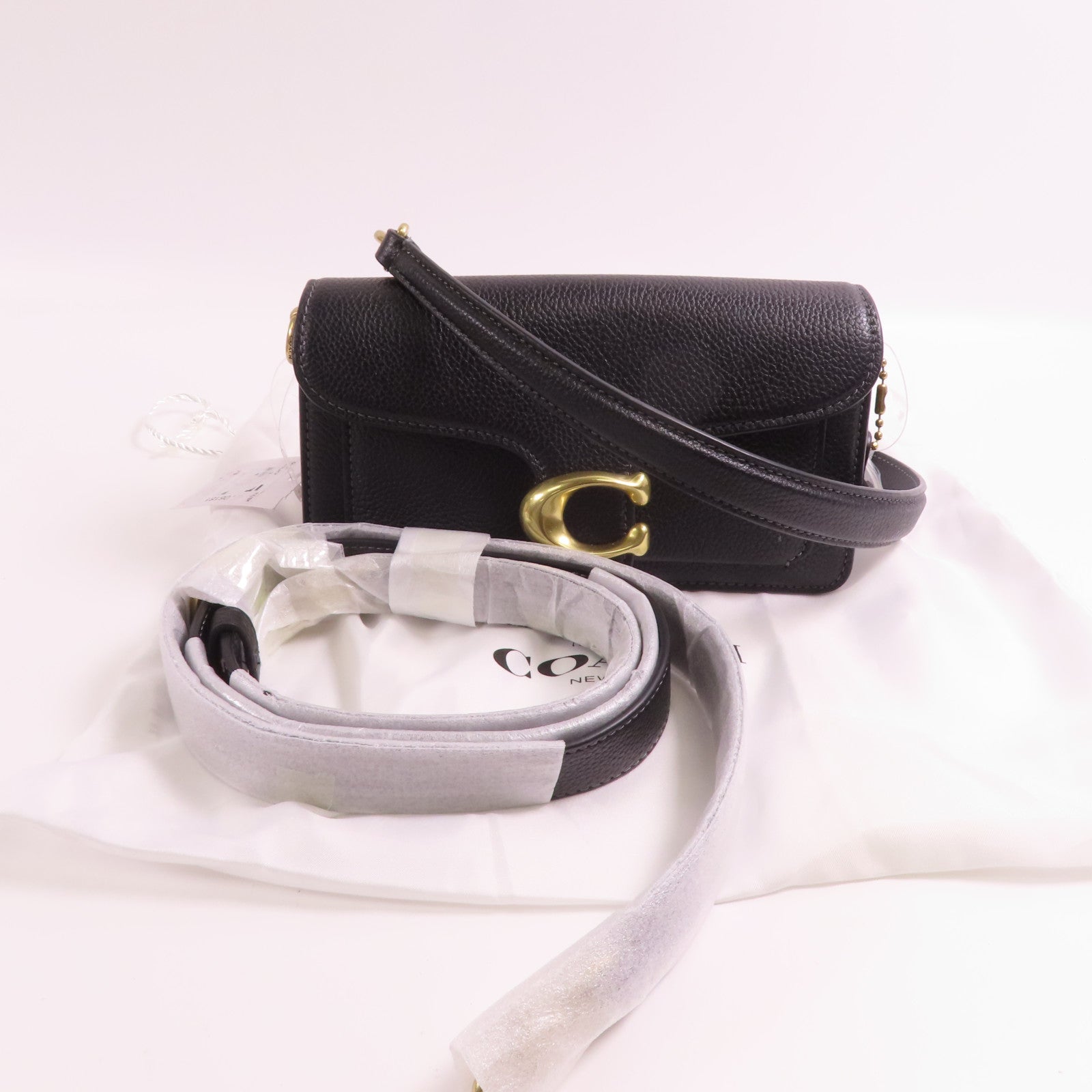 COACH 牛皮皮革Shoulder Bag金扣手挽肩背兩用袋