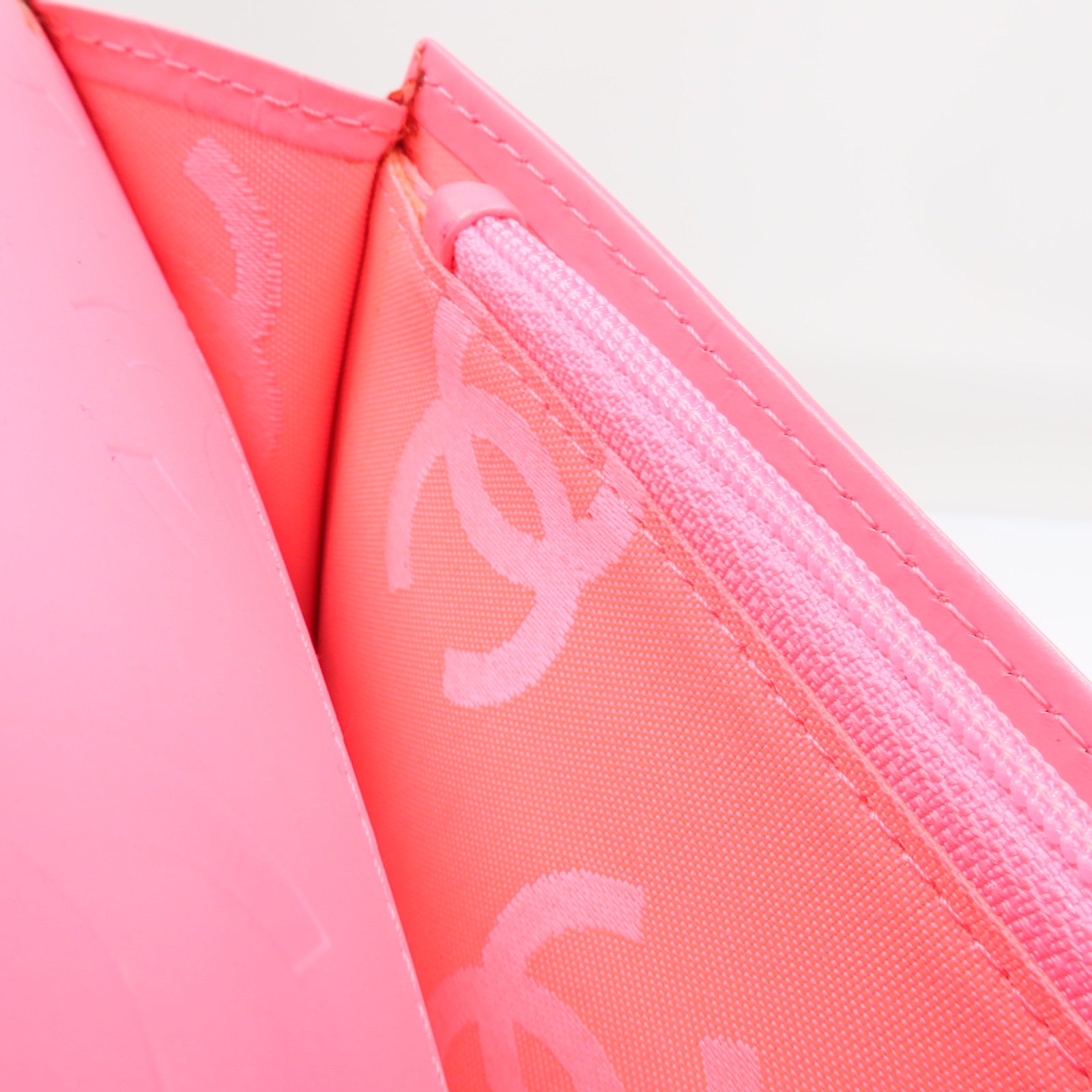 CHANEL 牛皮皮革Cambon Long Wallet銀扣長錢包