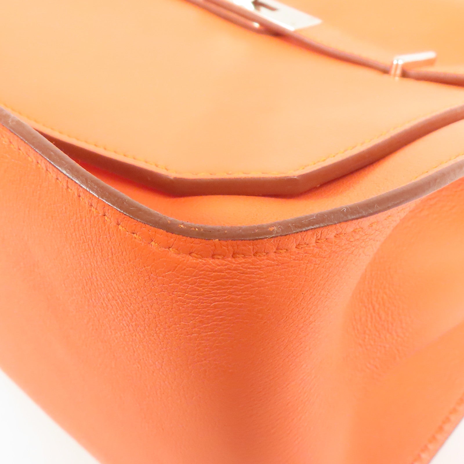 HERMES PHW Jypsiere 28 Shoulder Bag Swift Leather Flamingo