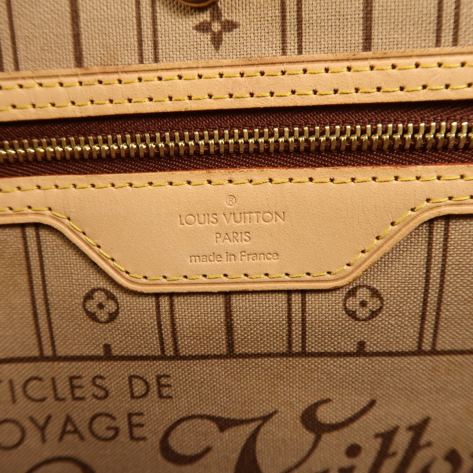 LOUIS VUITTON Monogram Neverfull GM金扣手挽袋