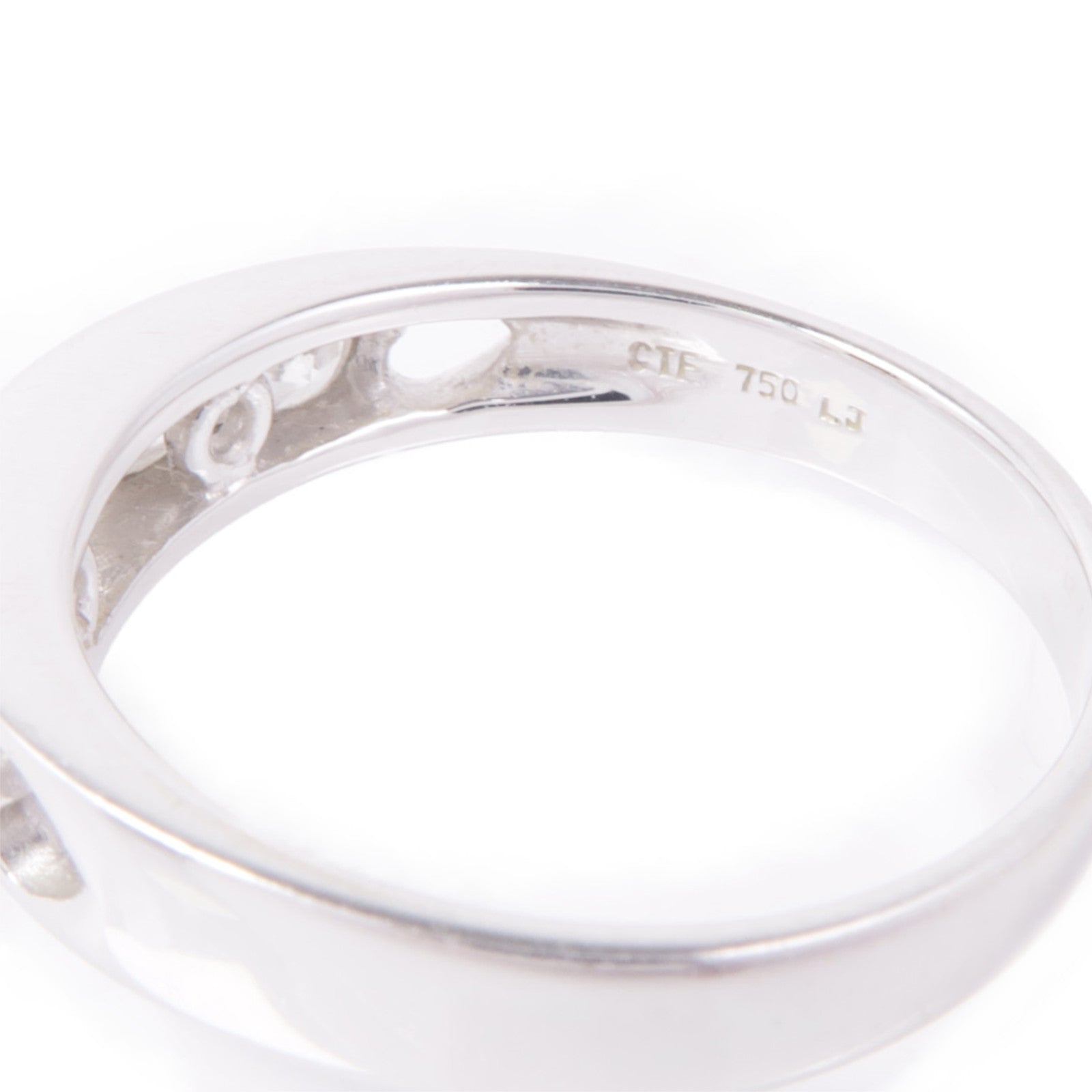 JEWELRY Diamond Ring 18K White Gold US#6