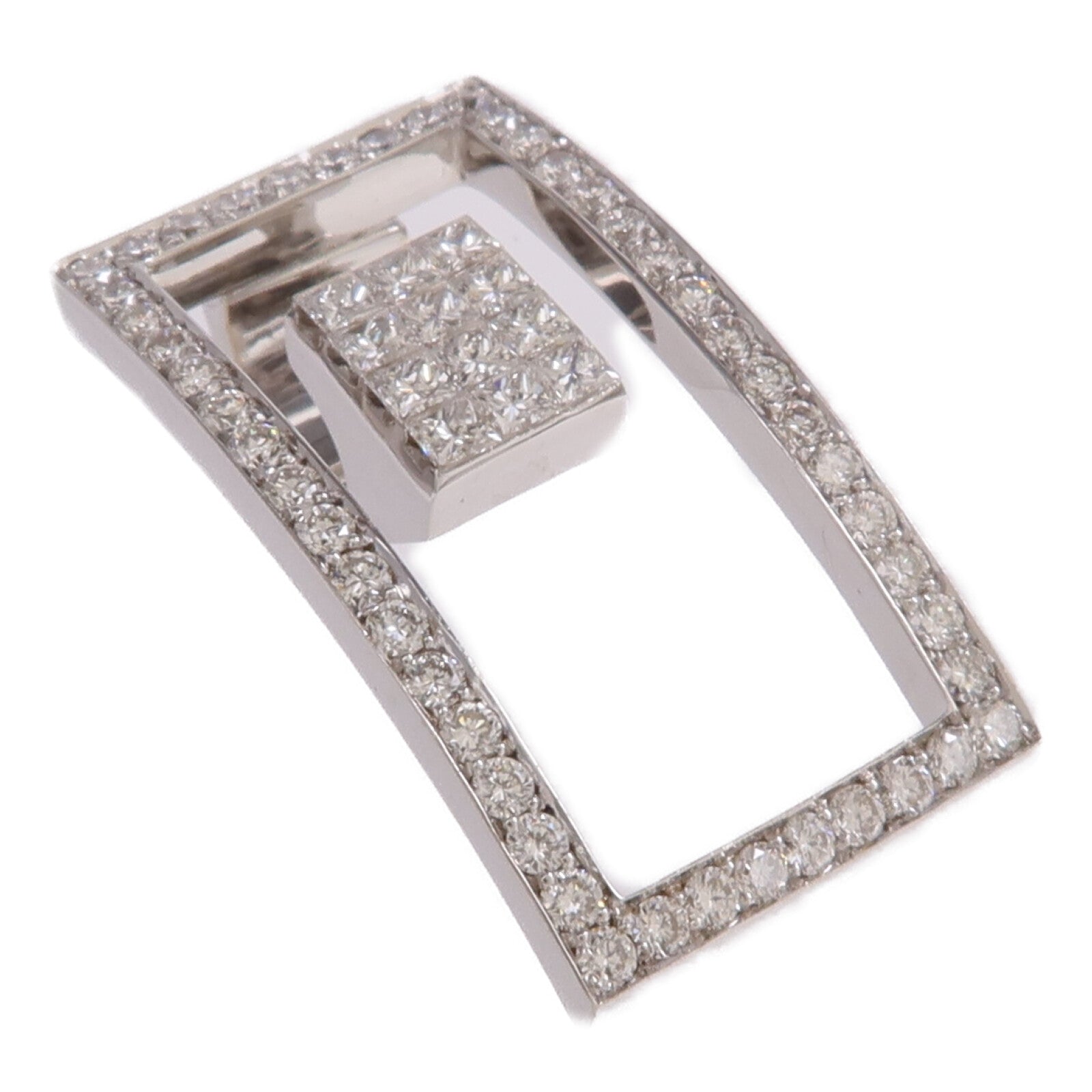 JEWELRY 18K白金Diamond Pendant Top鑽石吊墜