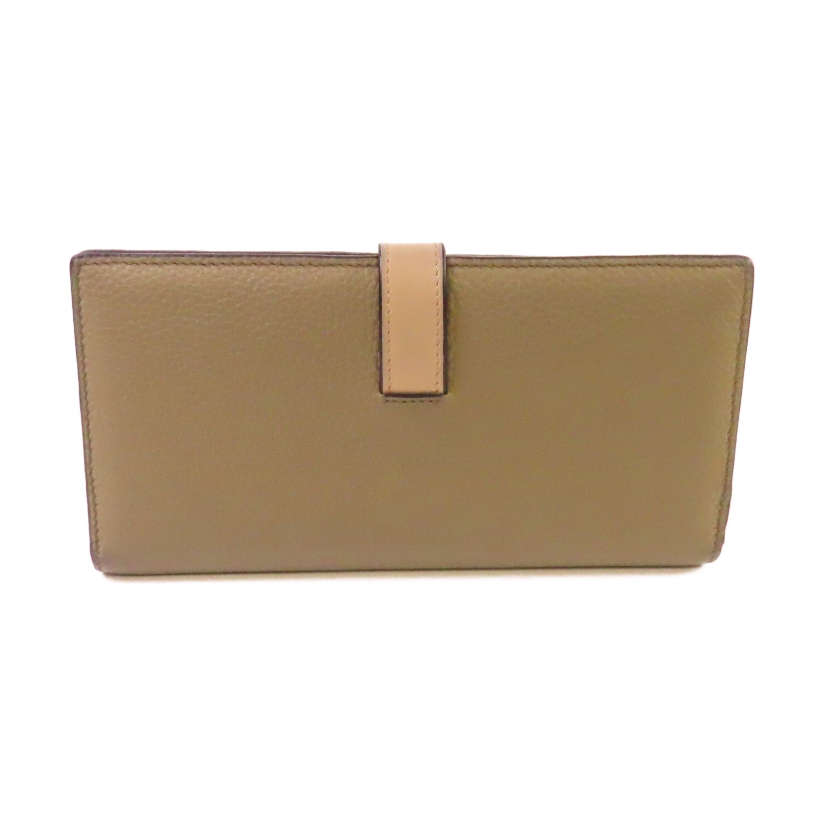 LOEWE 【激減優惠】牛皮皮革Long Vertical Wallet長錢包灰色