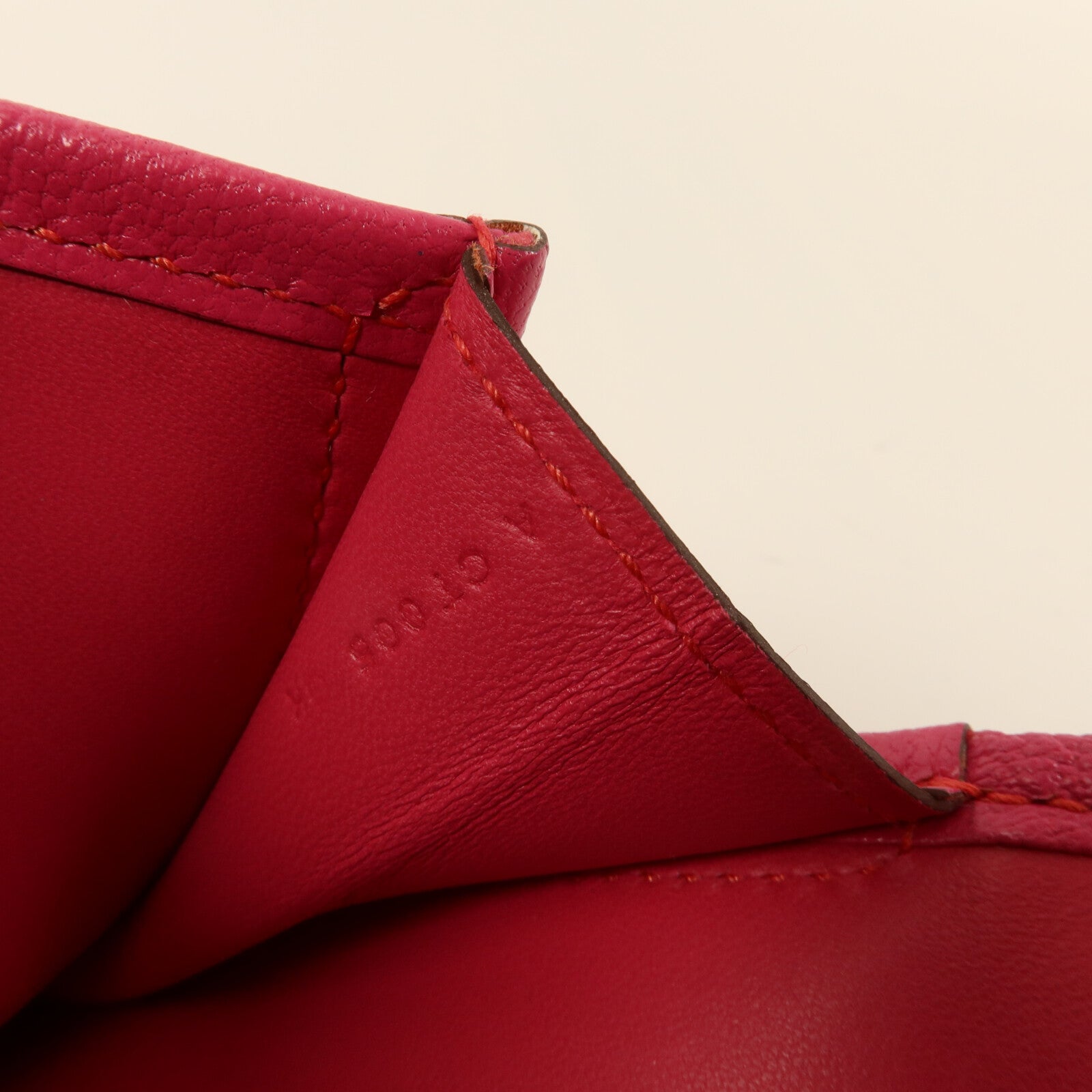 HERMES Chevre皮革Jige Elan 29手拿包Rose Pourpre