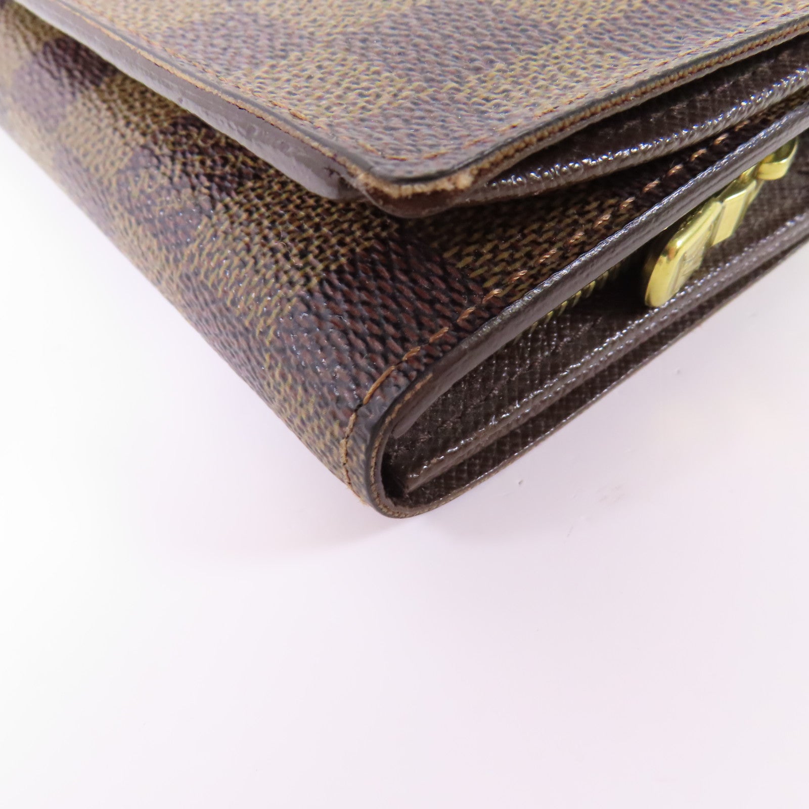 LOUIS VUITTON Damier Tresor金扣錢包