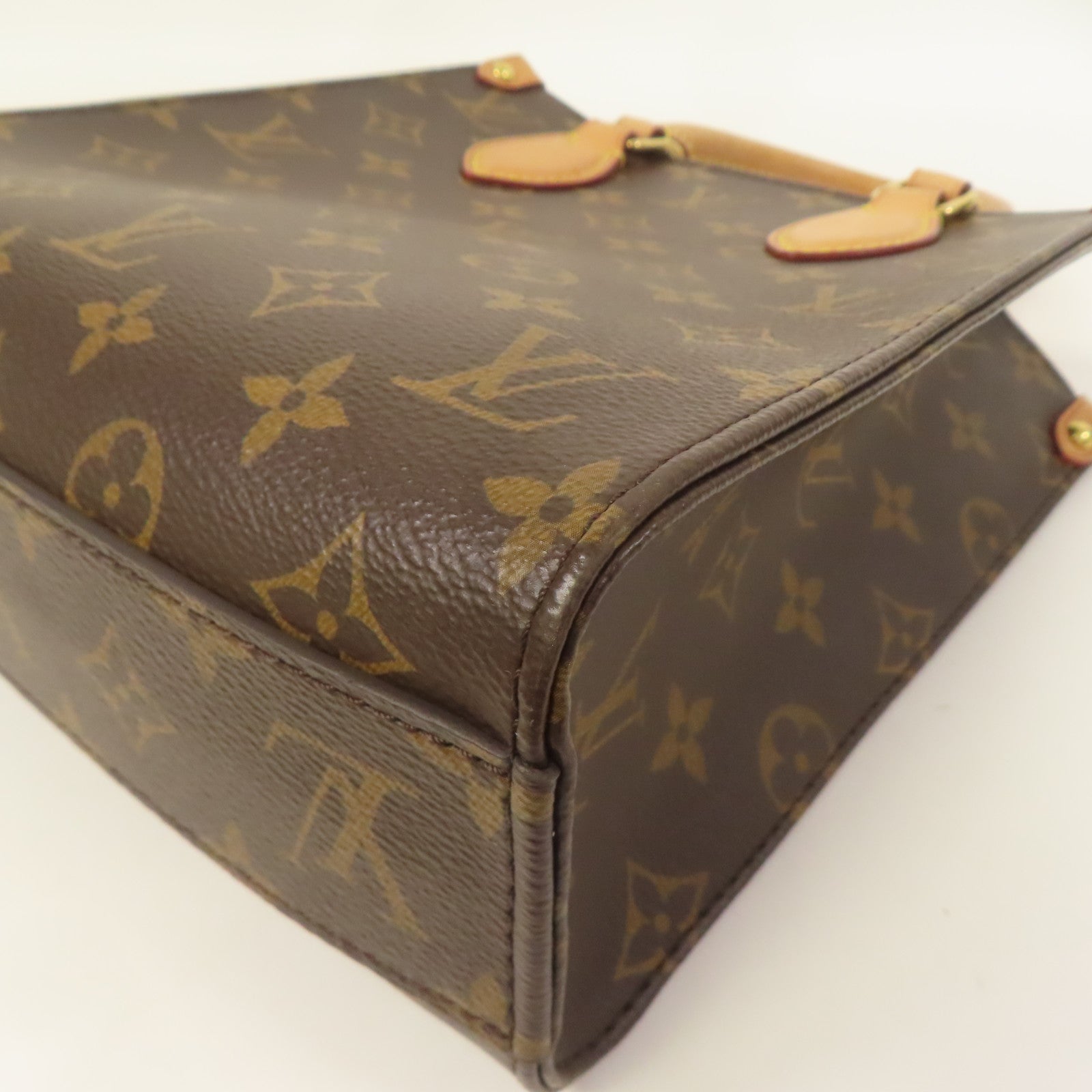 LOUIS VUITTON LV GHW Sac Plat BB 2 Way Shoulder Bag M46265 Monogram Brown