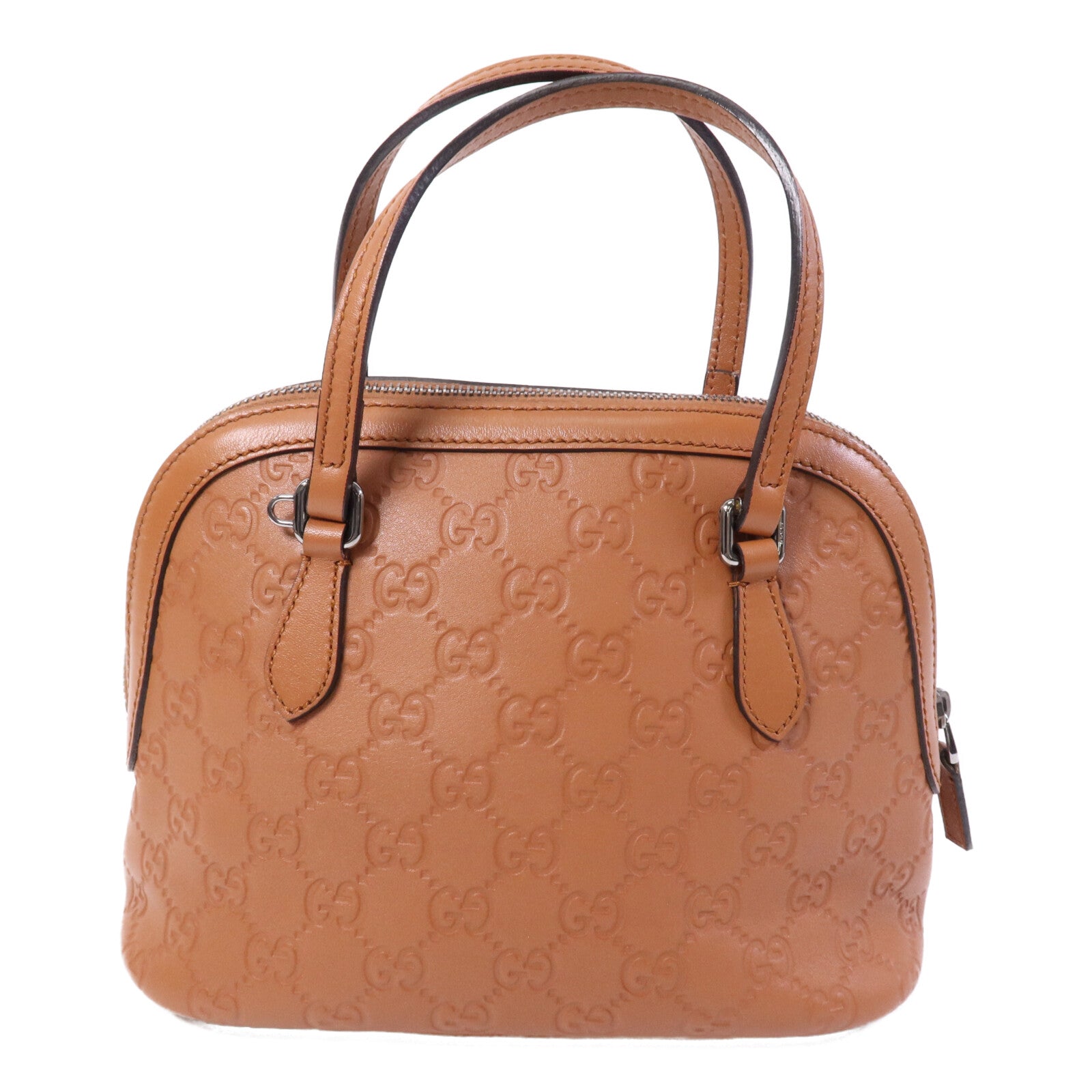 GUCCI 牛皮皮革Shoulder Bag銀扣肩背袋