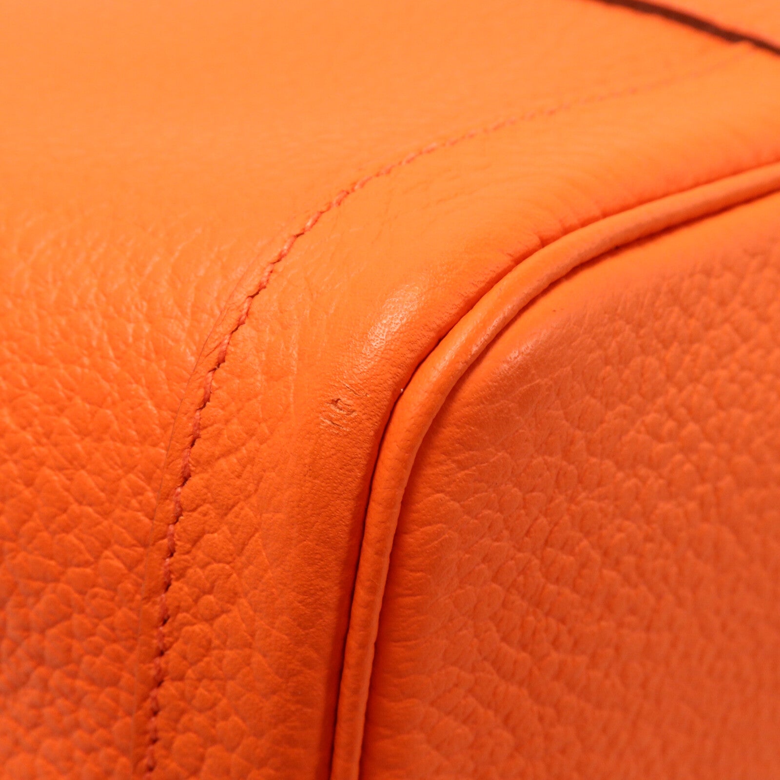HERMES Negonda皮革Garden Party PM手挽袋Orange