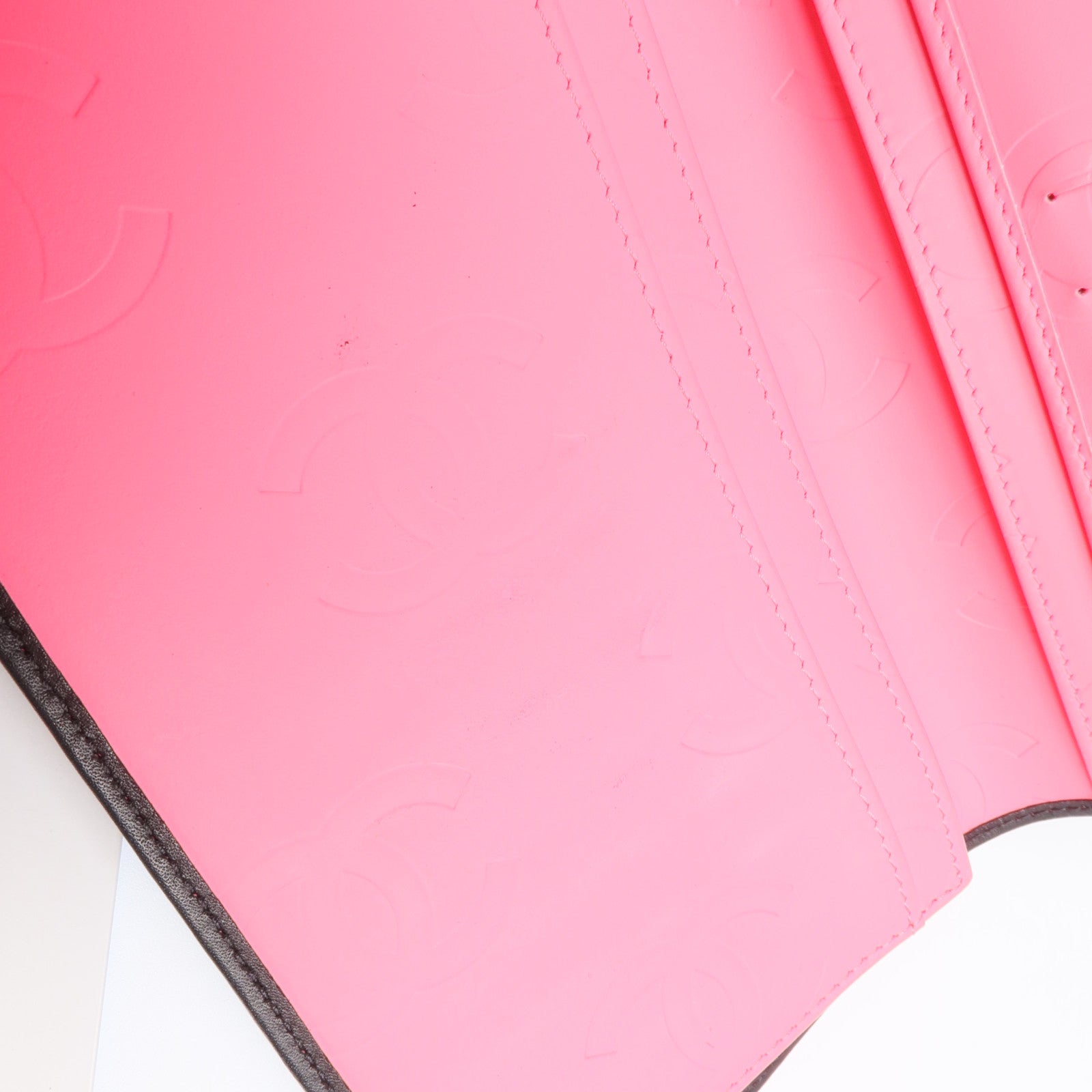 CHANEL 牛皮皮革Cambon Long Wallet銀扣長錢包