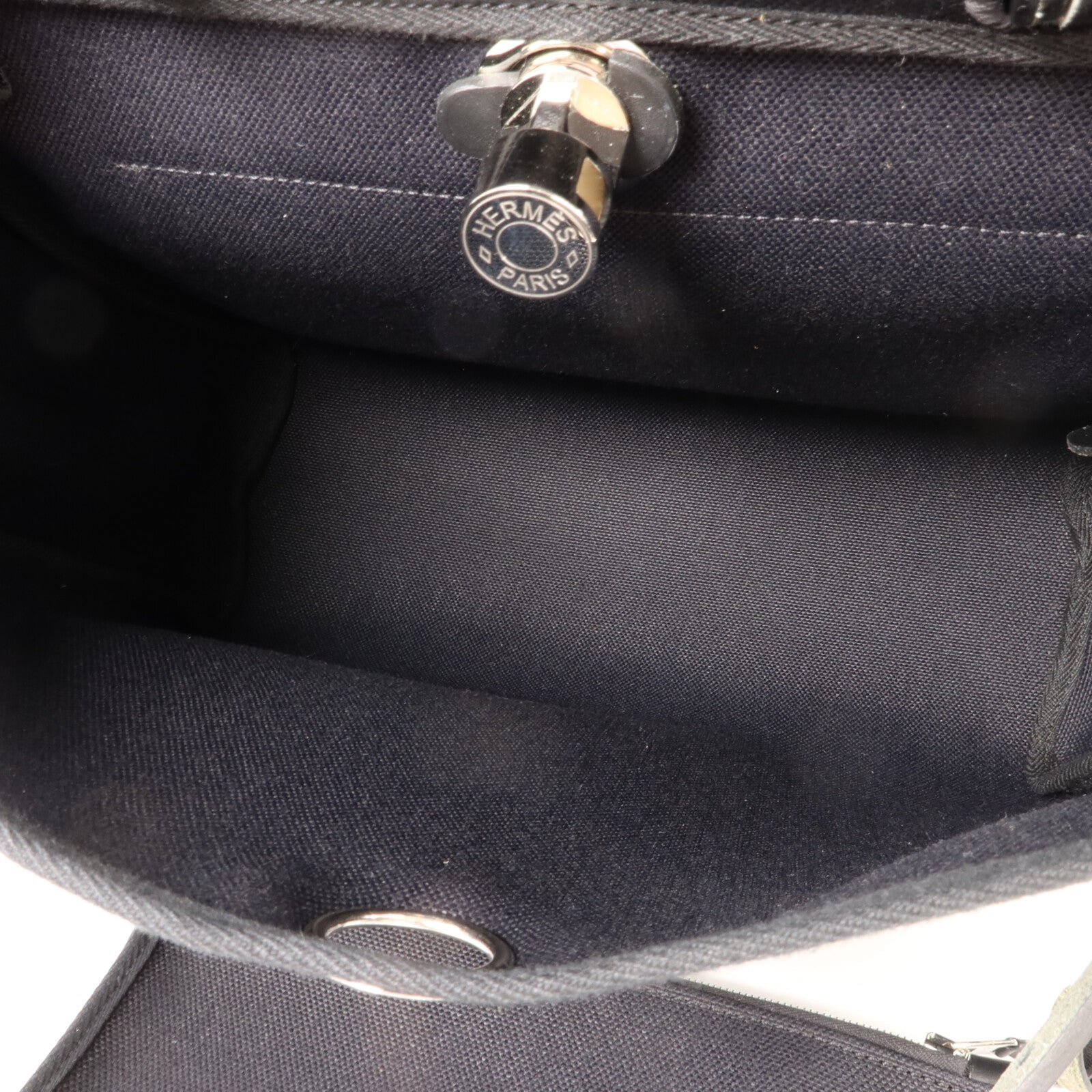 HERMES 帆布Herbag PM手挽肩背兩用袋Noir