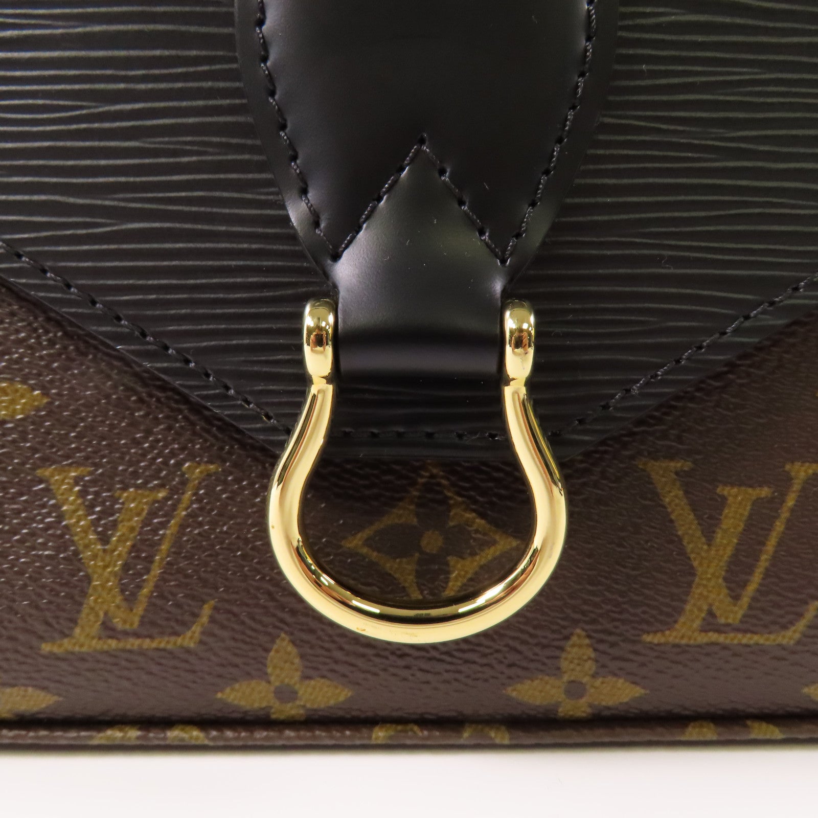LOUIS VUITTON Monogram/Epi Saint Michel金扣肩背袋