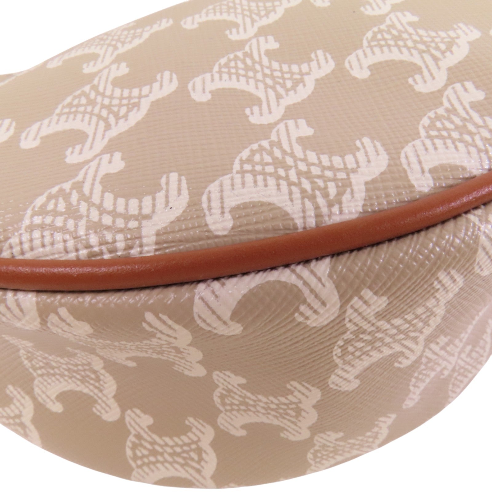 CELINE Trionphe塗層帆布Aca Medium Bag金扣肩背袋