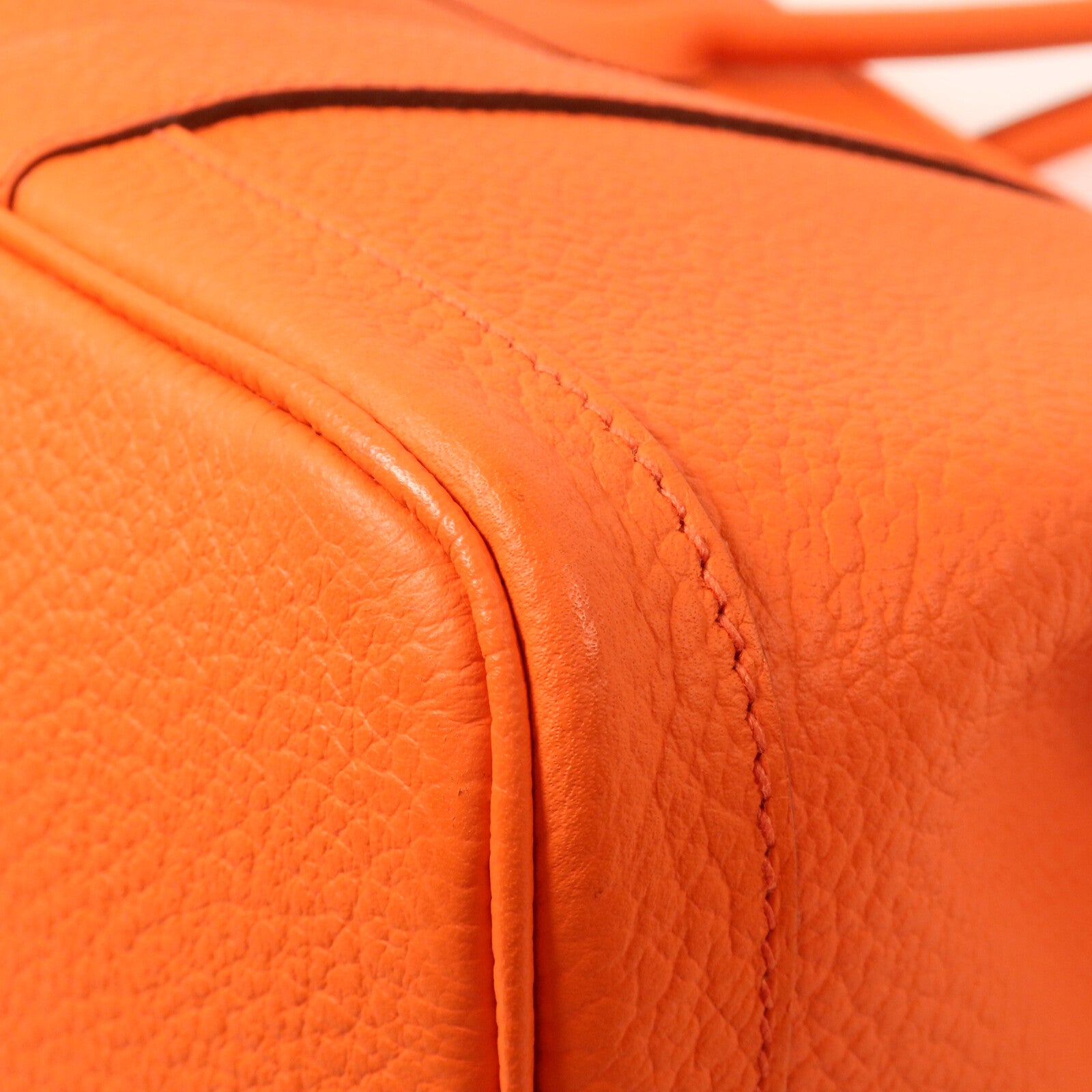 HERMES Negonda皮革Garden Party PM手挽袋Orange